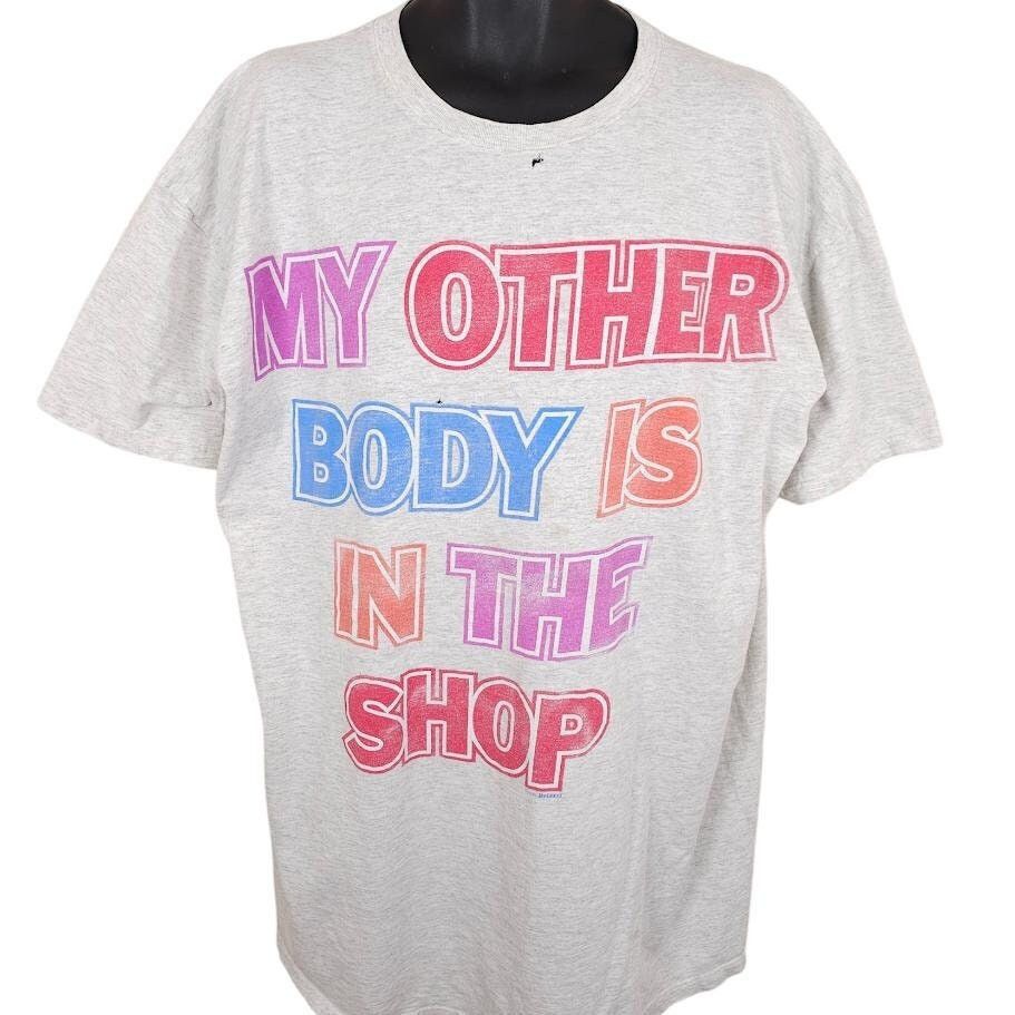 Vintage Vintage My Other Body T Shirt Womens Size 2X Gray 90s Sleep Size XXL / US 16-18 / IT 52-54 - 1 Thumbnail