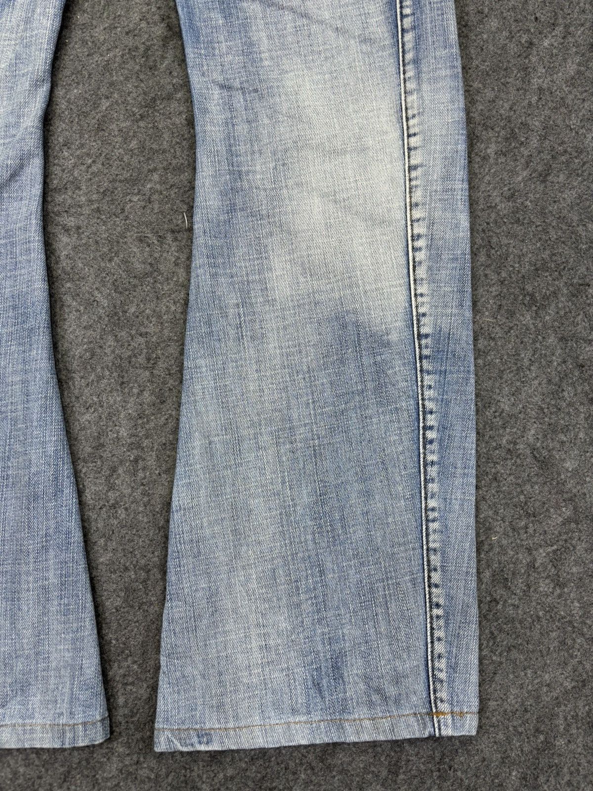 Japanese Brand 💥Curve Flare💥Rattle Trap Zipper Light Wash Curve Jeans F984 Size US 30 / EU 46 - 5 Thumbnail