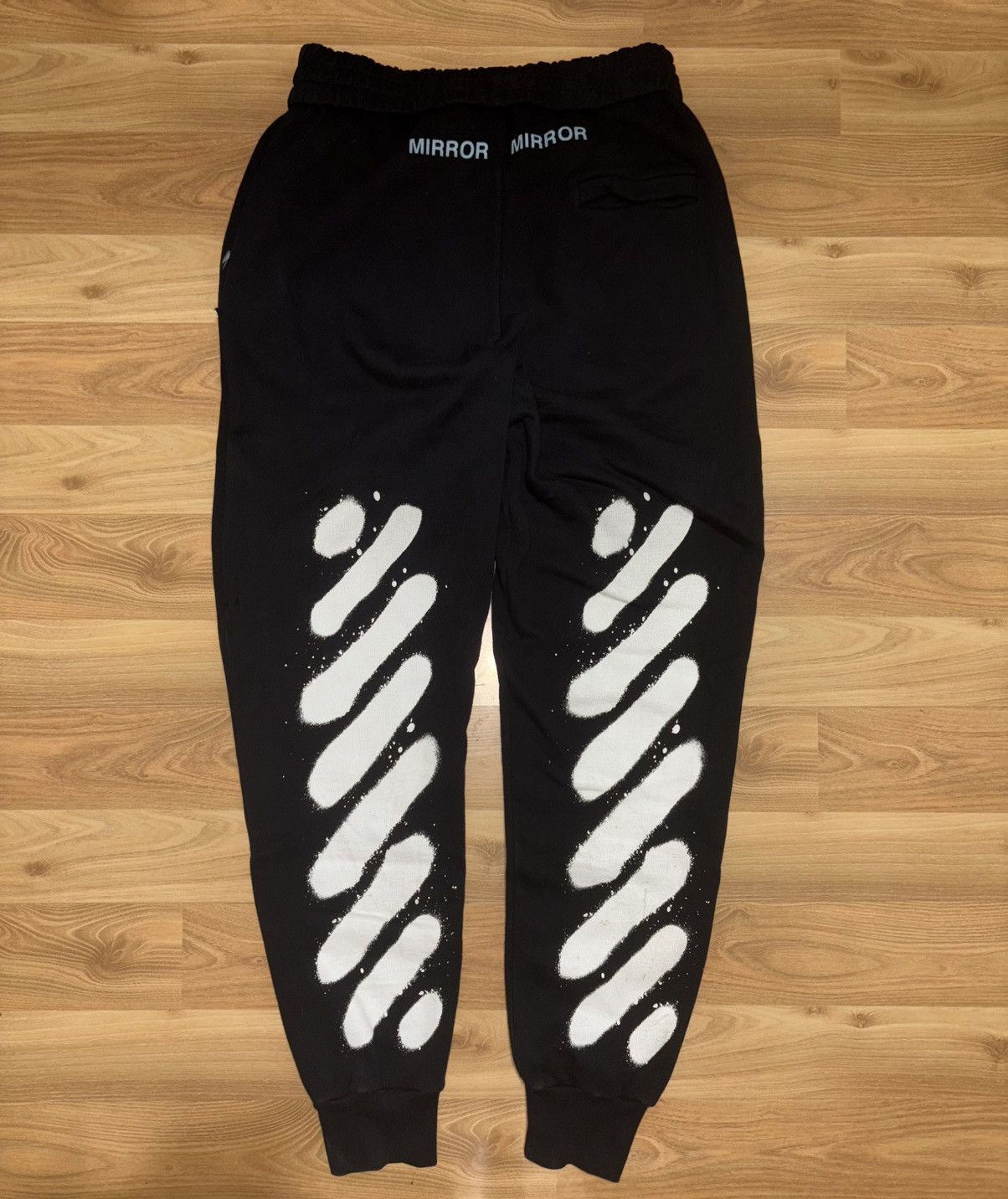 Off-White Off-White FW17 "Mirror Mirror" Spray Paint Sweatpants Size M Size US 32 / EU 48 - 3 Thumbnail