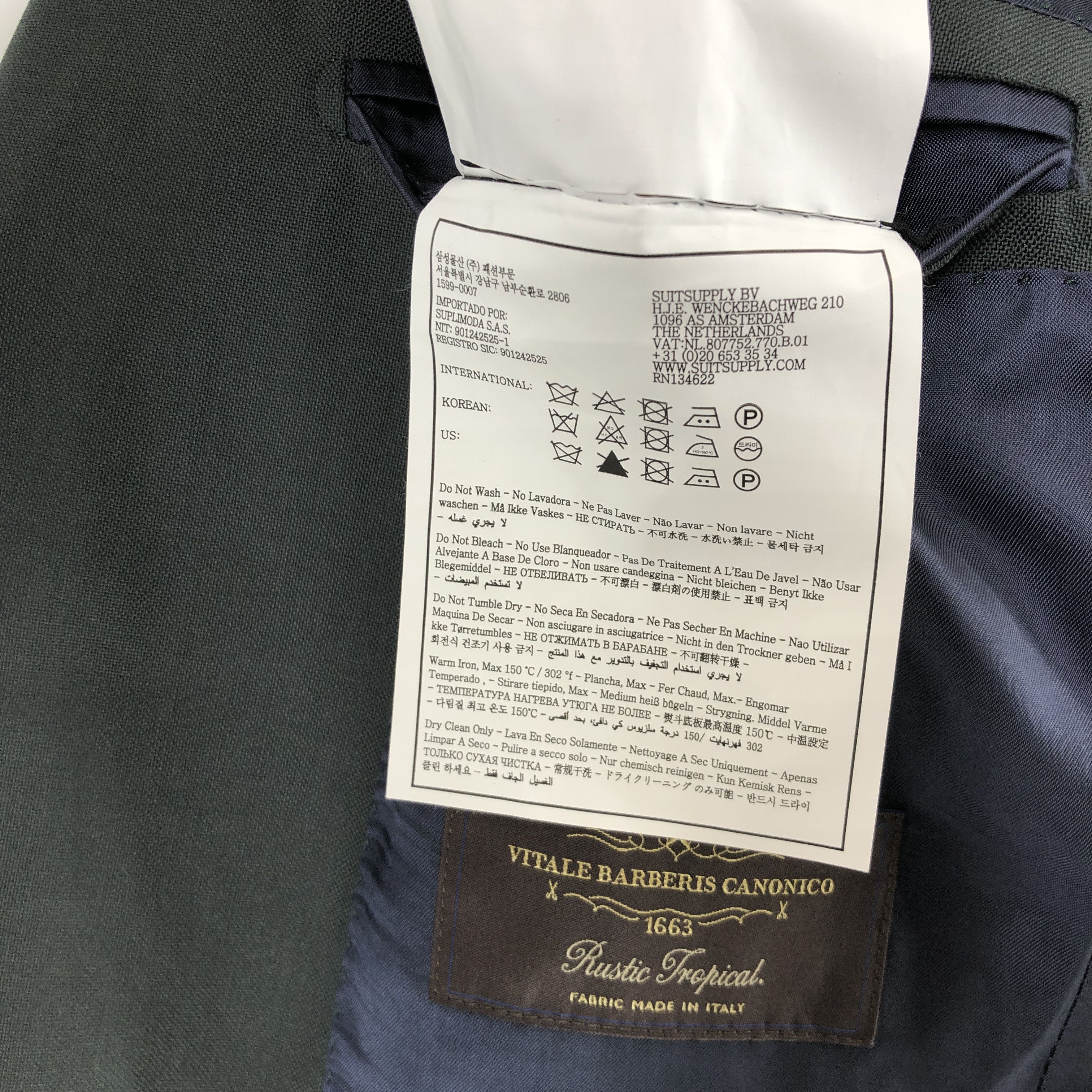 Suitsupply Lazio Single Breasted Wool Blazer Size EU:46 UK:36; US:36S Size 36S - 9 Thumbnail