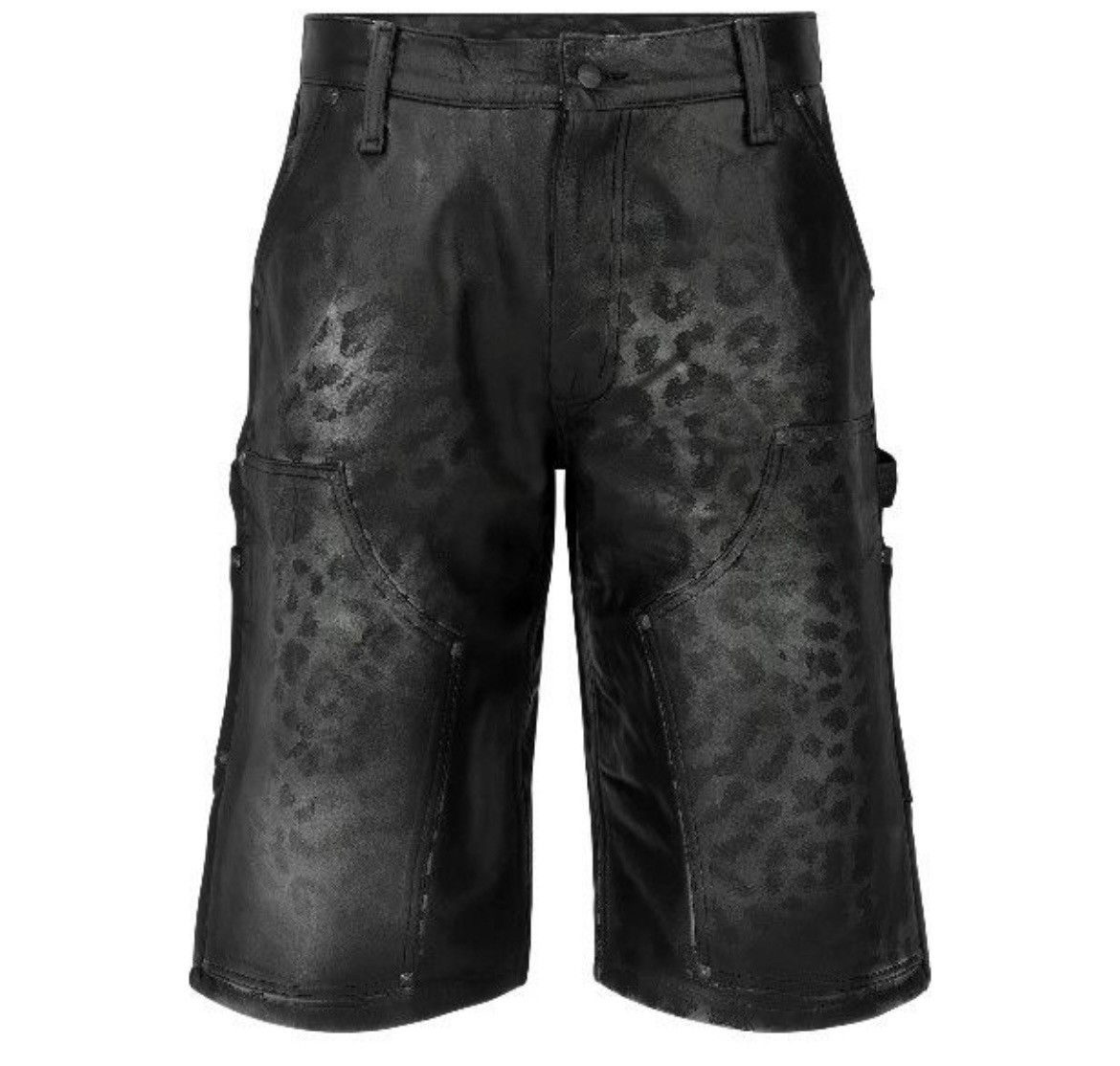 Lost Intricacy Black Panther Leather Shorts Mens Brand New