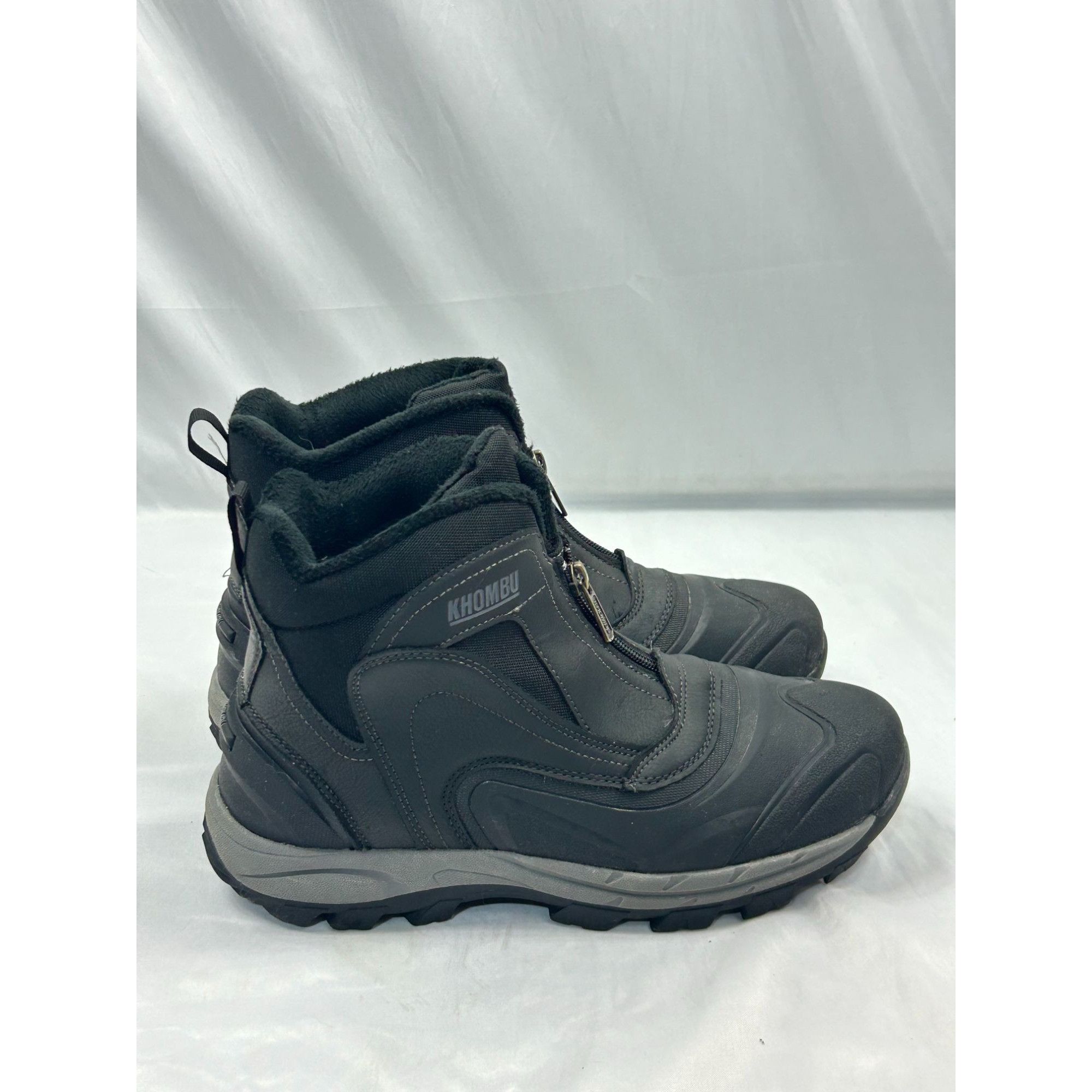 Other Khombu Mason Boots Women Size 10M Black Winter Ankle Zip Fau Size US 10 / IT 40 - 1 Thumbnail