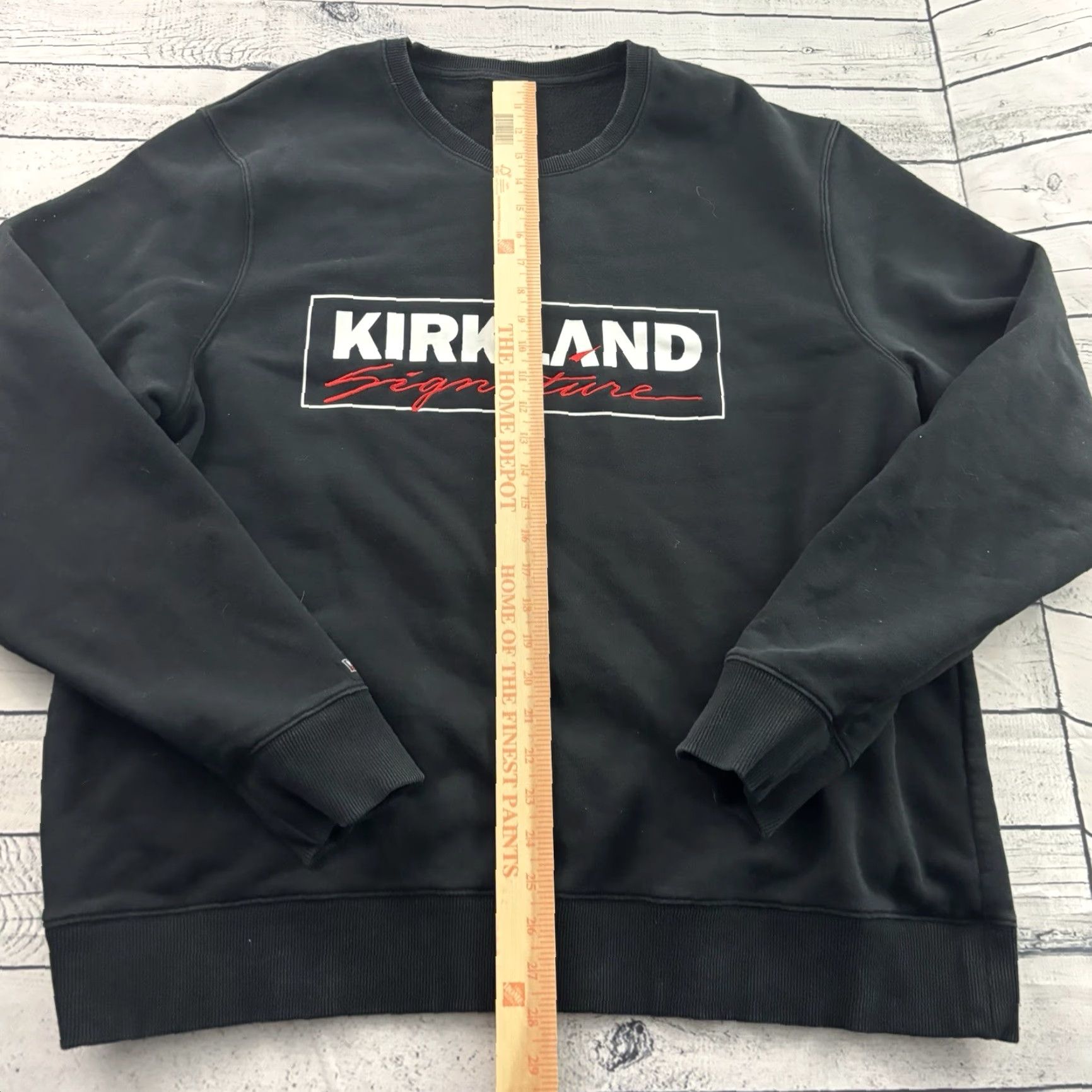 Vintage Kirkland Signature Pullover Sweatshirt Men XL Black Shirt Size US XL / EU 56 / 4 - 2 Thumbnail
