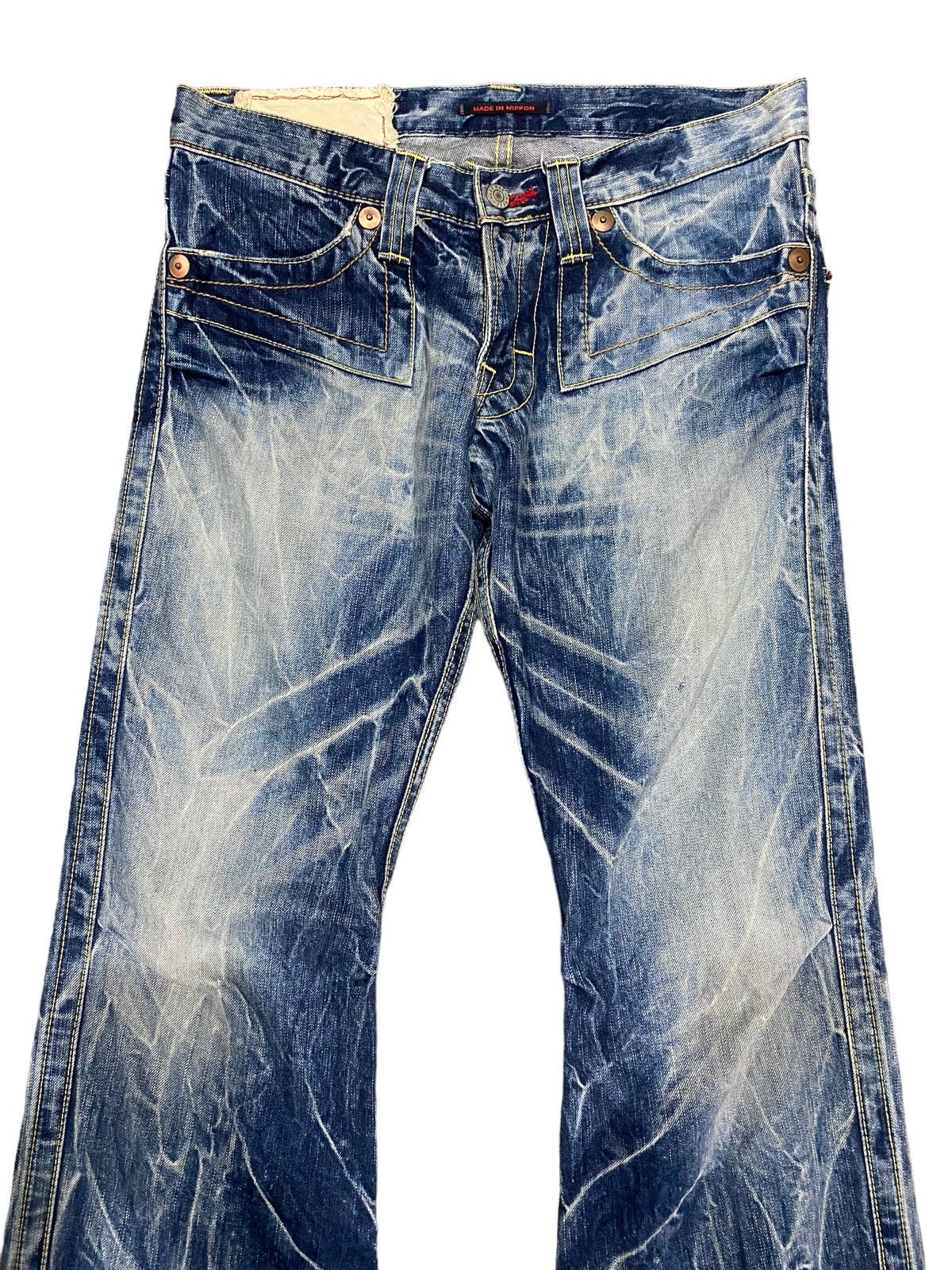Designer × Japanese Brand Blue Way Flare Boot Cut Ladies Denim Jeans W32” Size 32" / US 10 / IT 46 - 5 Thumbnail