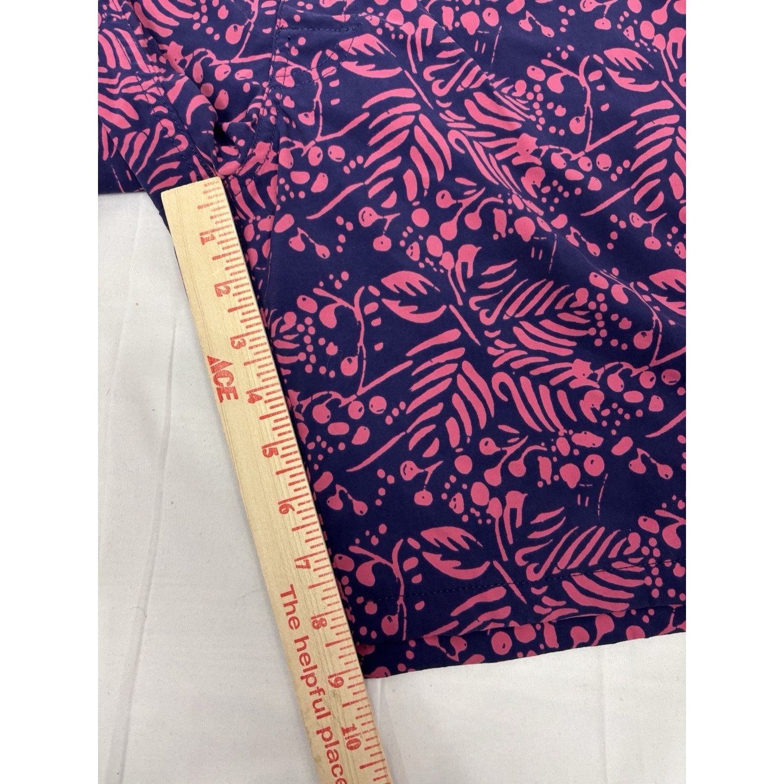 J.Crew J. Crew 9 In Eco Swim Board Short Purple Pink Palm 34 Size US 34 / EU 50 - 5 Thumbnail