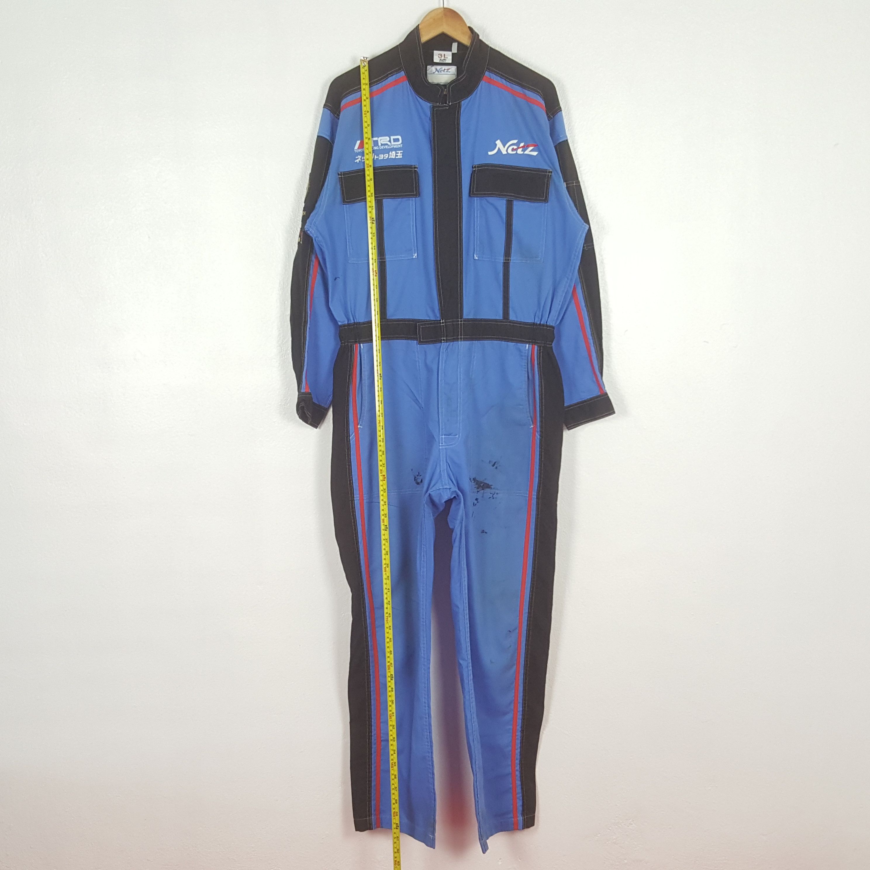 Japanese Brand Vintage Toyota Racing Development Coverall Jacket C306N16 Size US L / EU 52-54 / 3 - 7 Thumbnail