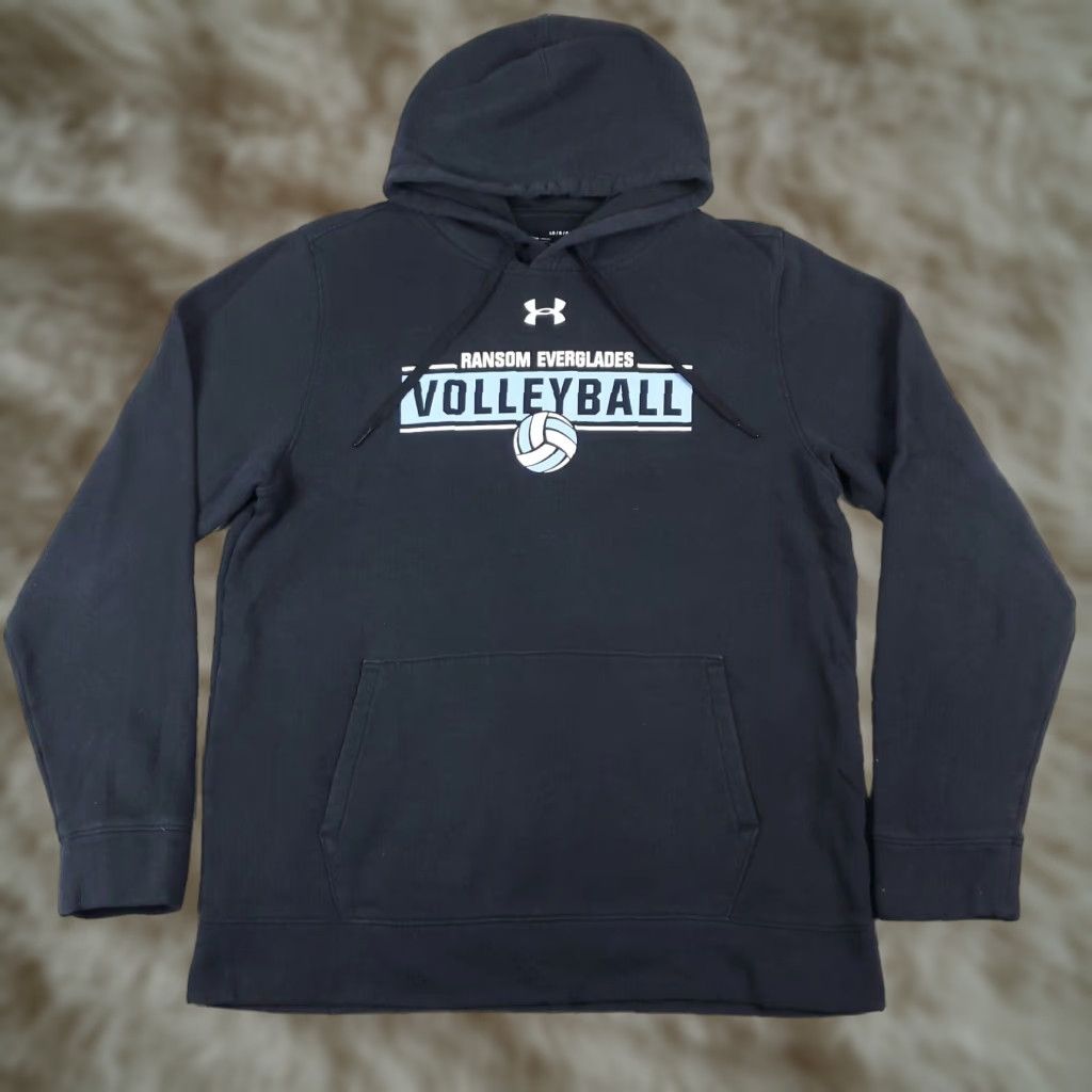 Under Armour Under Armour Hoodie Mens Large Black Casual Pullover Long Sleeve Mock Neck Size US L / EU 52-54 / 3 - 1 Thumbnail