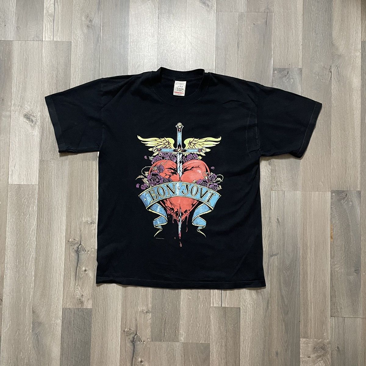 Fruit Of The Loom Vintage Bon Jovi “One Wild Night” Tour 2001 T-shirt Size US L / EU 52-54 / 3 - 2 Thumbnail