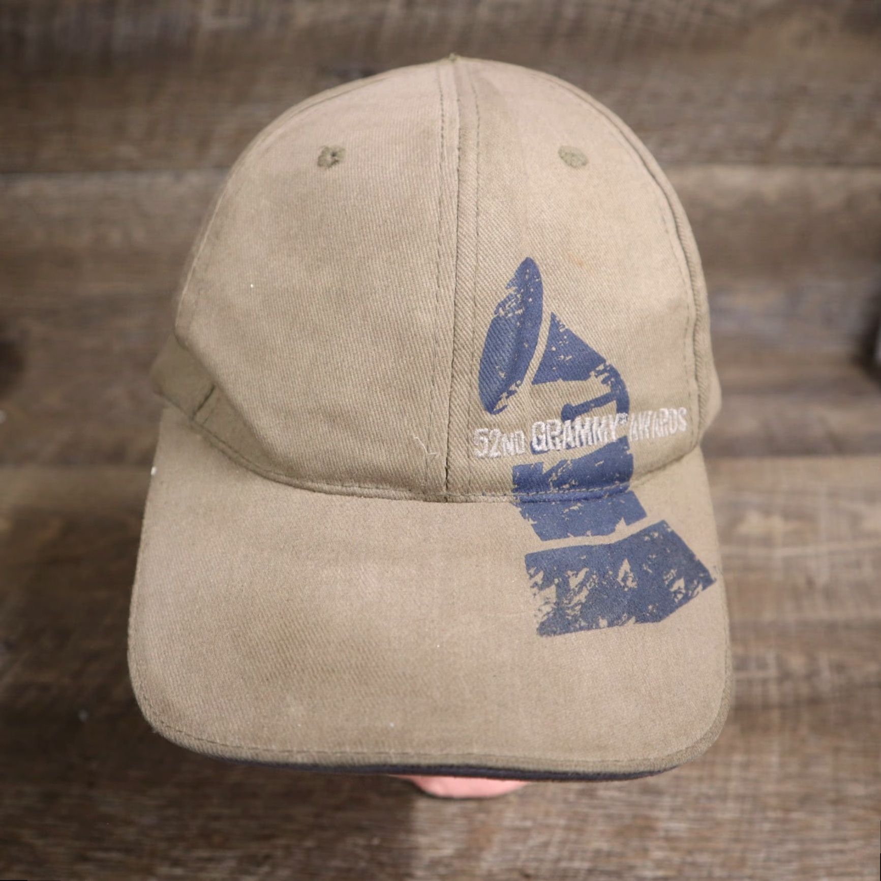 American Needle American Needle Hat Baseball Cap Grams Grammys Adjustable Men's One Size Black Beige Cotton Canvas Casual Vintage? Size ONE SIZE - 2 Thumbnail