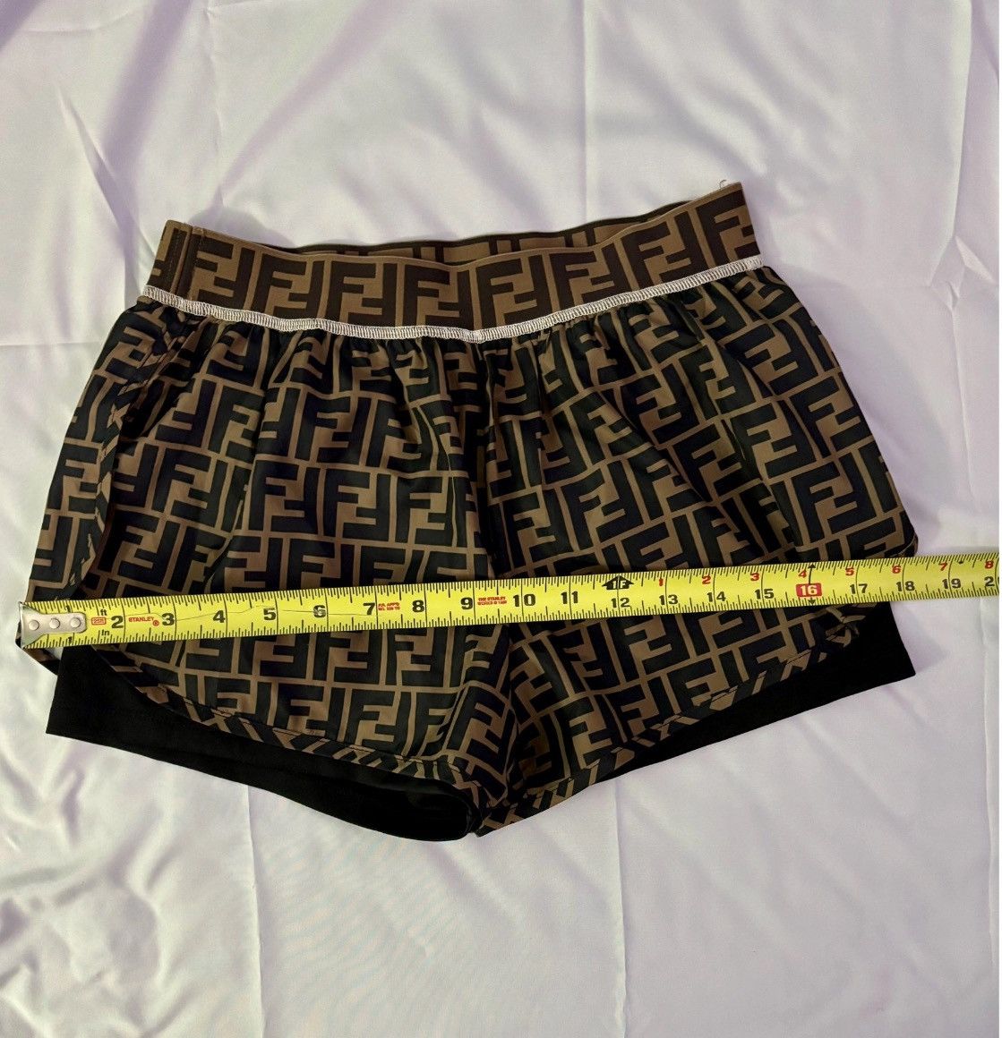 Fendi Fendi Zucca FF Monogram Athletic/Beach Tights Shorts Size 28" / US 6 / IT 42 - 10 Thumbnail