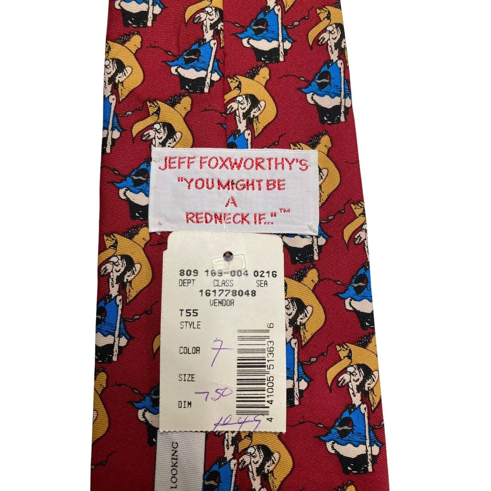 Other Jeff Foxworthy You Might Be a Redneck Necktie Size ONE SIZE - 4 Thumbnail