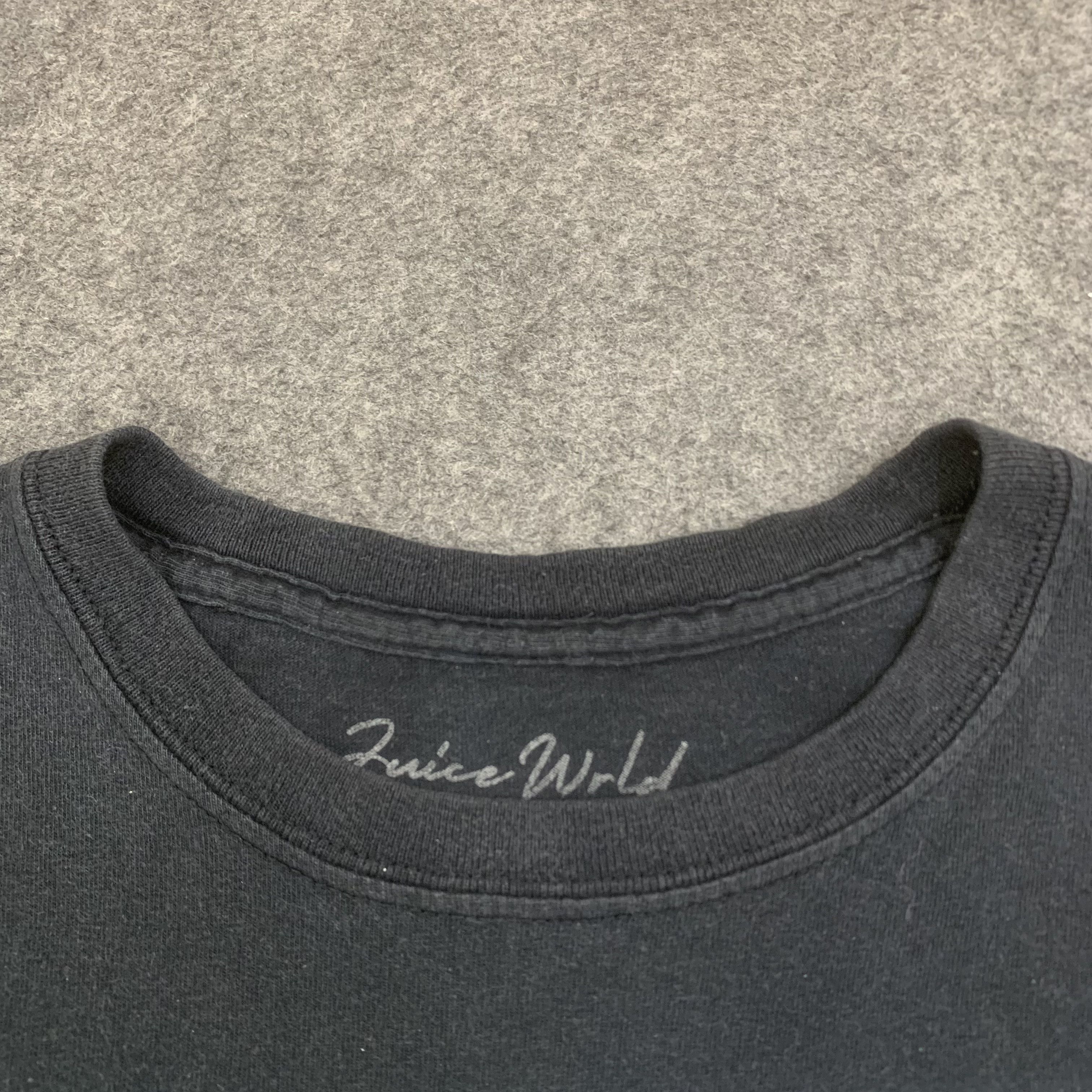 Vintage Juice Wrld Black Tee Shirt - R010 Size US XL / EU 56 / 4 - 4 Thumbnail