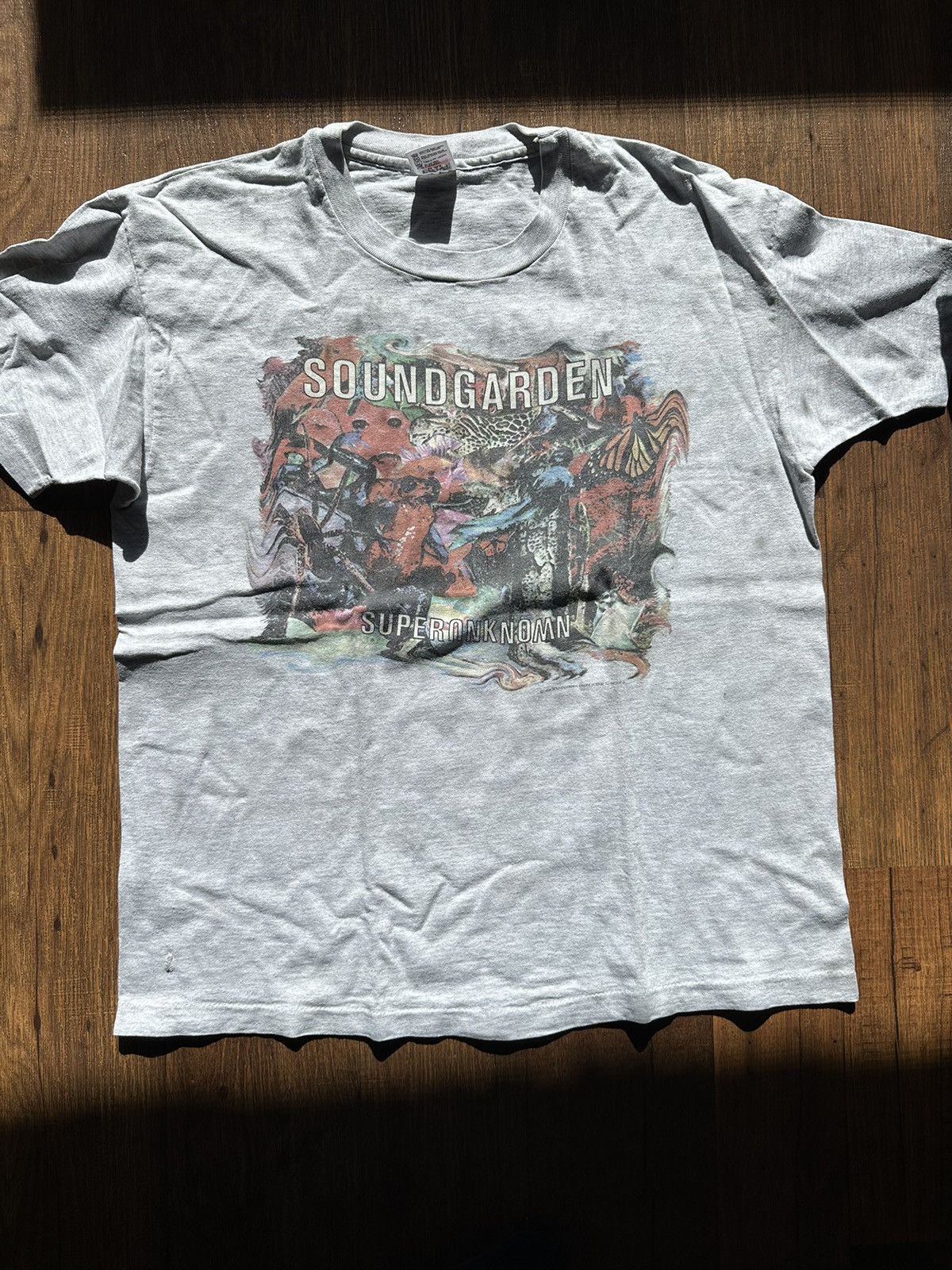 image of Anvil Vintage 1994 Soundgarden Superunknown Shirt in Grey, Men's (Size XL)