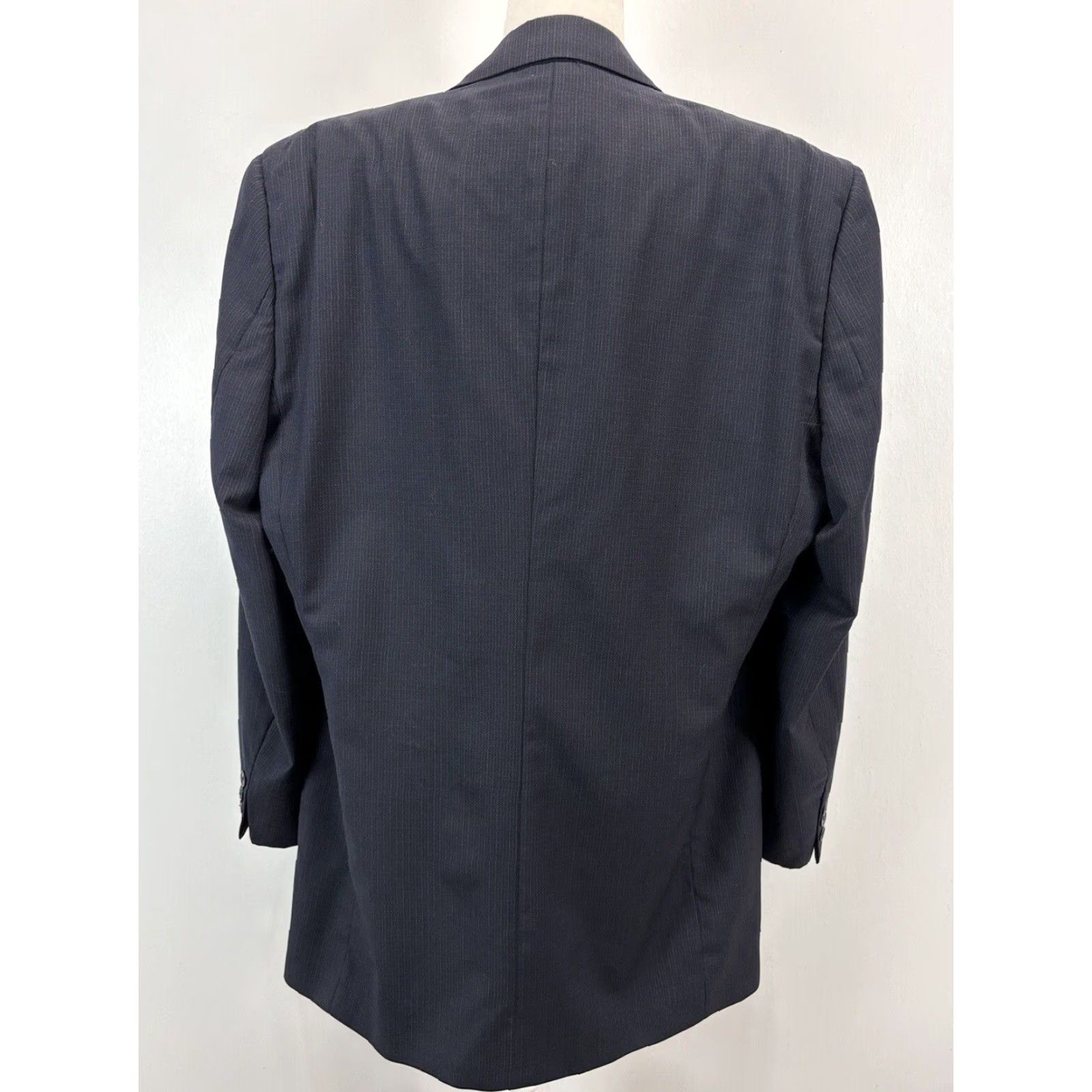 Vintage Paul Dione Plaid Suit Sz 44L Blue Plaid 2 Pc Pants Sport Jacket Made Canada Size 44L - 4 Thumbnail