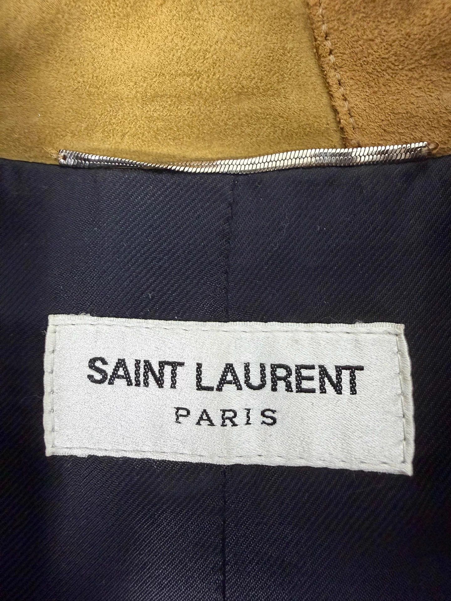 Saint Laurent Paris SLP 15SS Psych Rock Sunburst Suede Colorblock Jkt 46 Size US S / EU 44-46 / 1 - 4 Thumbnail