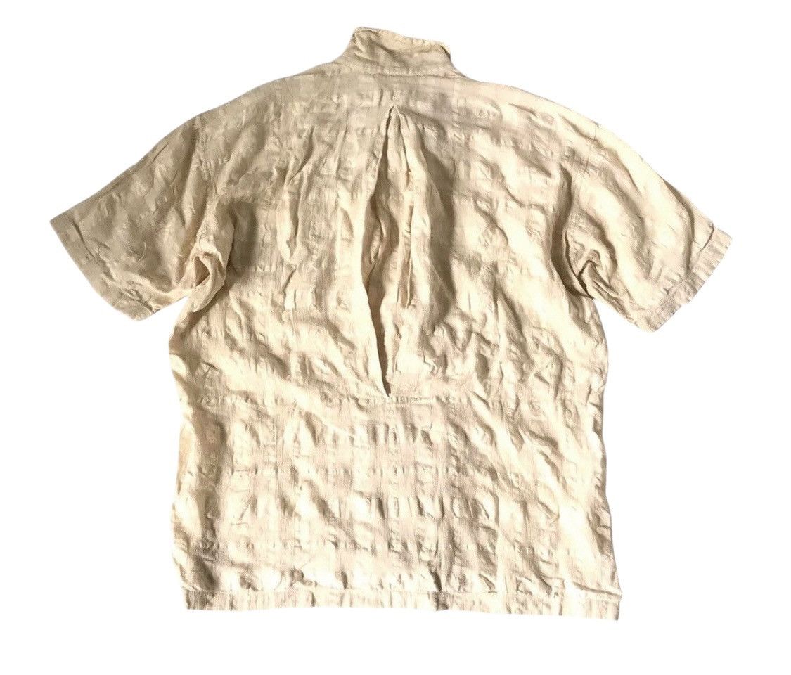 Issey Miyake Vintage issey miyake waffle texture camp shirt Size US M / EU 48-50 / 2 - 8 Thumbnail