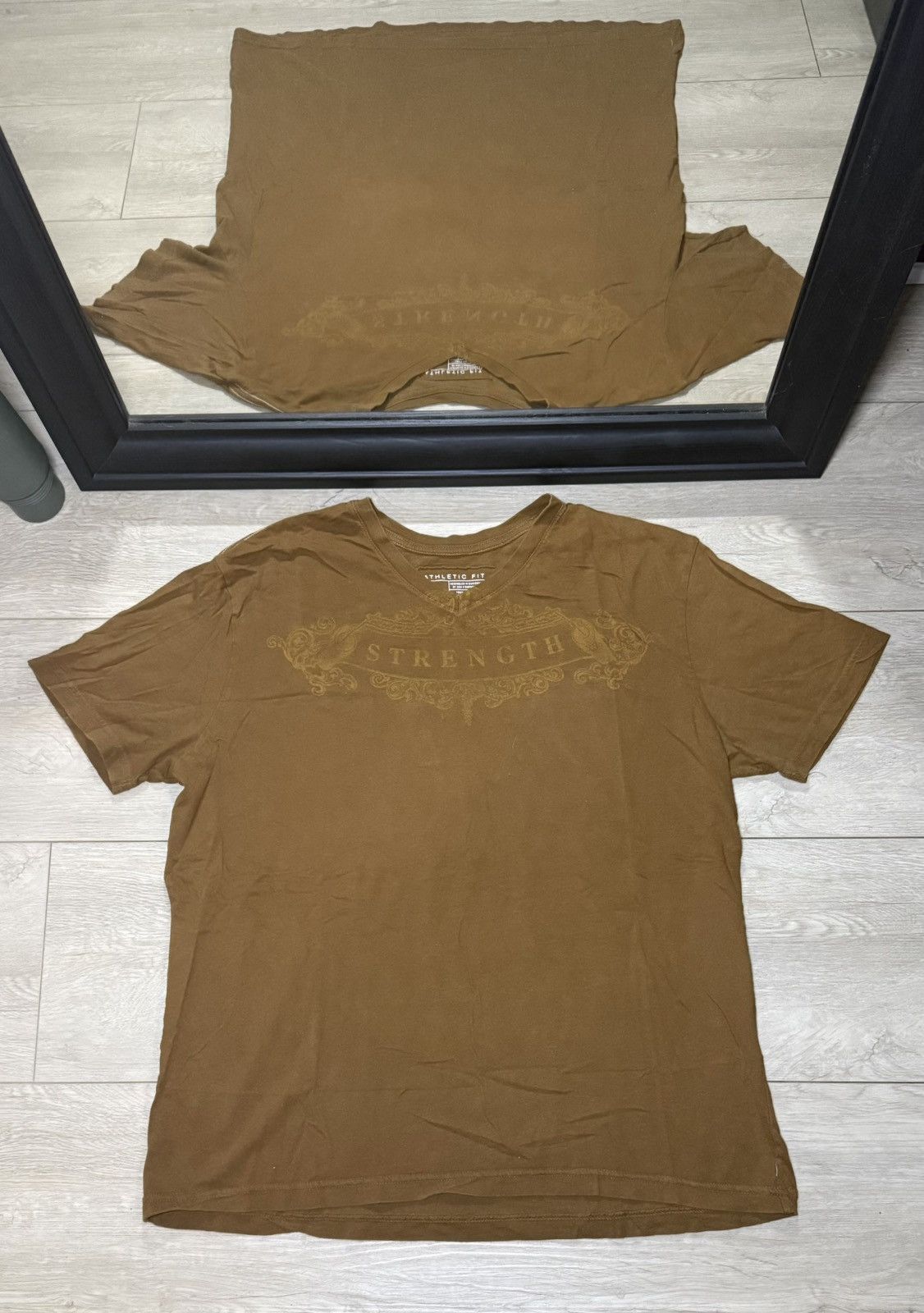 Affliction Y2K 2000s Mossimo Strength Spellout Shirt Size US XL / EU 56 / 4 - 1 Thumbnail
