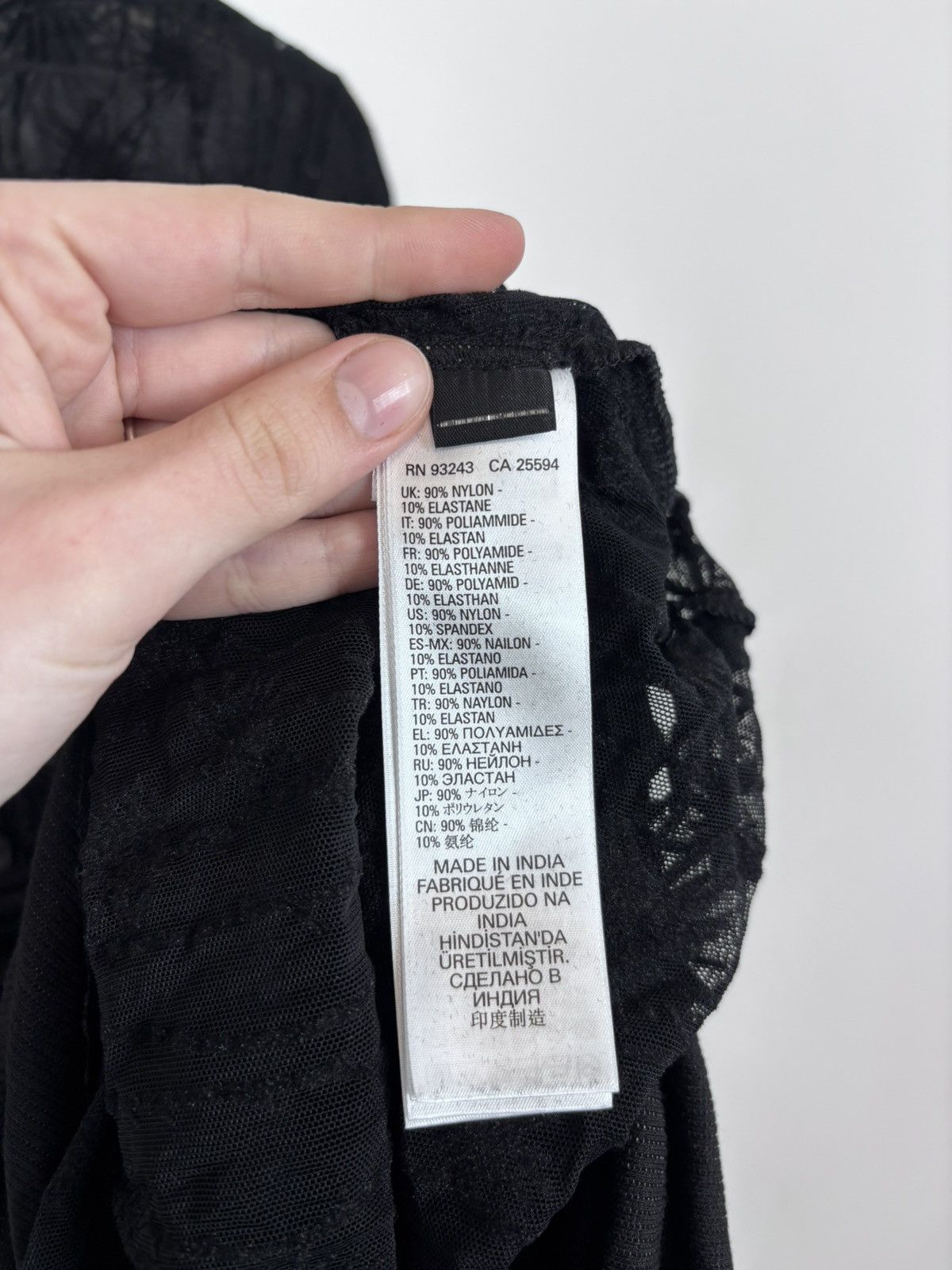 Diesel Diesel D-Lary NWT Women’s Y2K Black Sheer Mesh Bodycon Dress Size L / US 10 / IT 46 - 15 Thumbnail