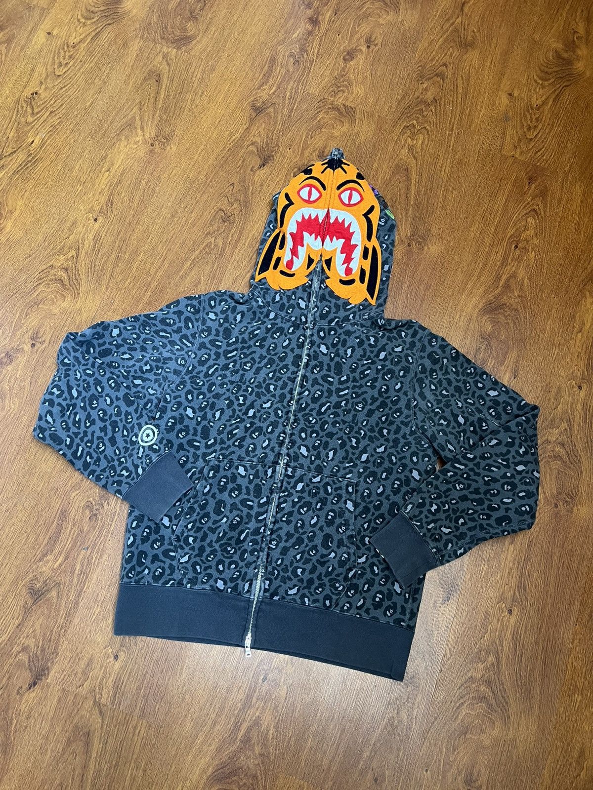 Leopard Camo Tiger Full Zip Hoodie