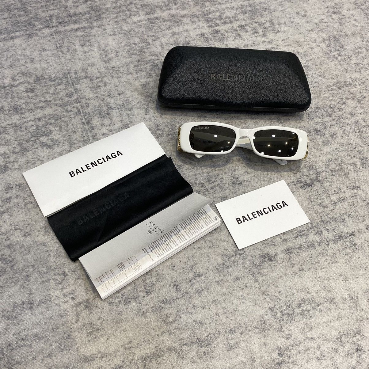 Balenciaga BALENCIAGA BB0096S 011 Dynasty Sunglasses WHITE Size ONE SIZE - 11 Thumbnail