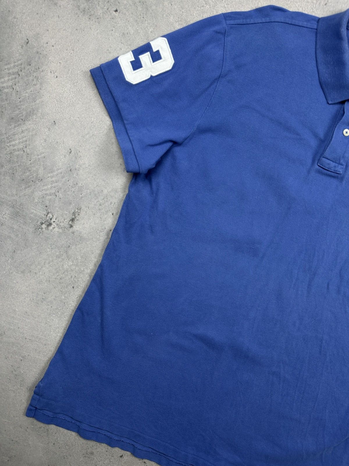 Polo Ralph Lauren Polo Ralph Lauren Royal Blue Big Pony Custom Slim Fit Polo Size US XL / EU 56 / 4 - 2 Thumbnail