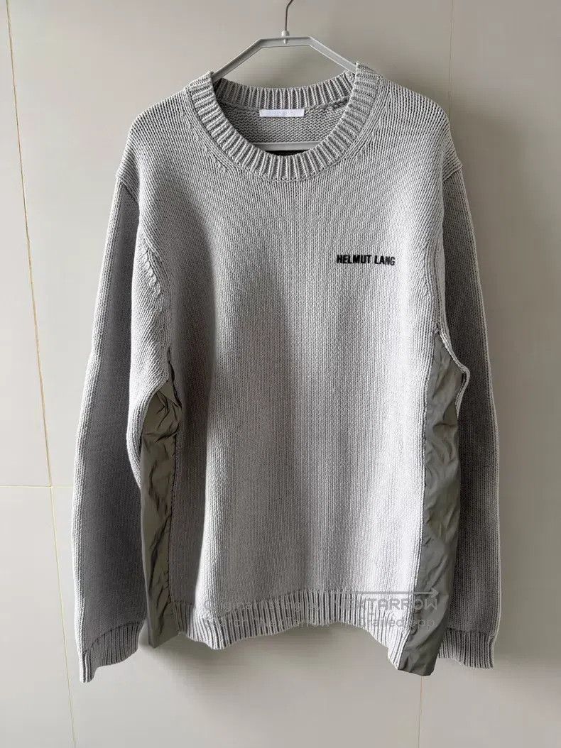 Helmut Lang Helmut Lang Ribbed Knit Contrast Reflective Sweater Size US XL / EU 56 / 4 - 2 Thumbnail