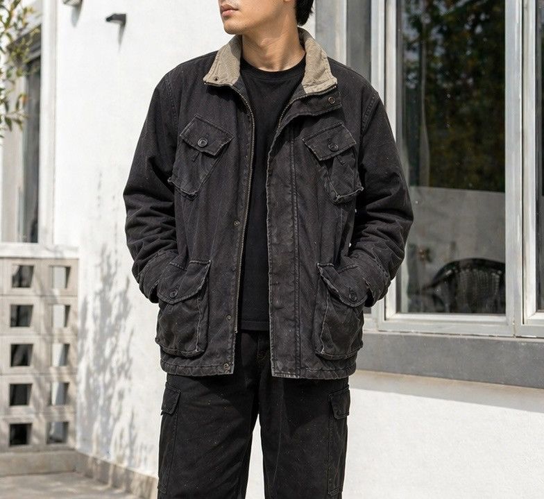 Vintage Vtg Anti Ballistic Field Quilted Lining Distressed Jacket Size US L / EU 52-54 / 3 - 1 Thumbnail