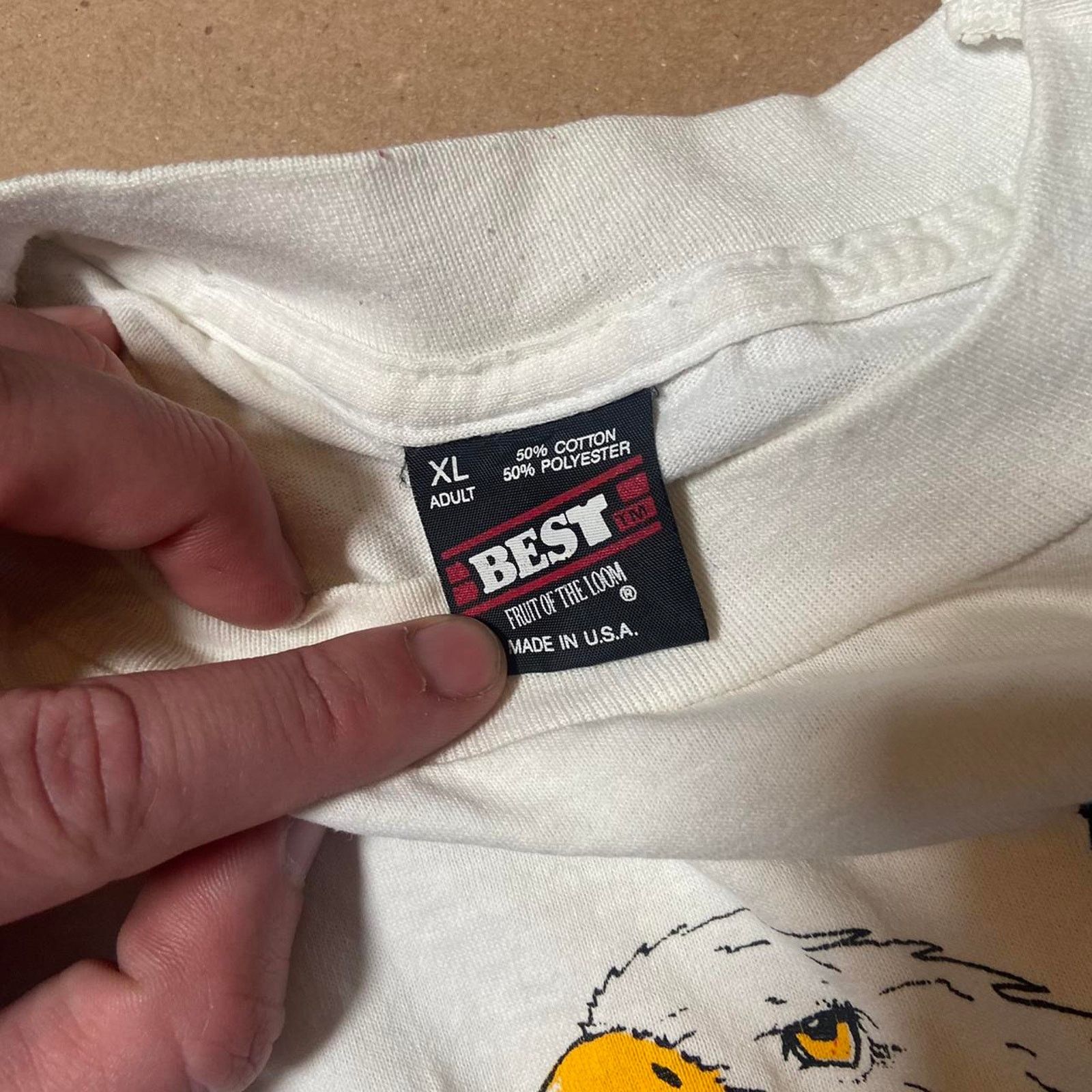 02DERIV. Vintage 90s eagle tee shirt Size US XL / EU 56 / 4 - 3 Thumbnail