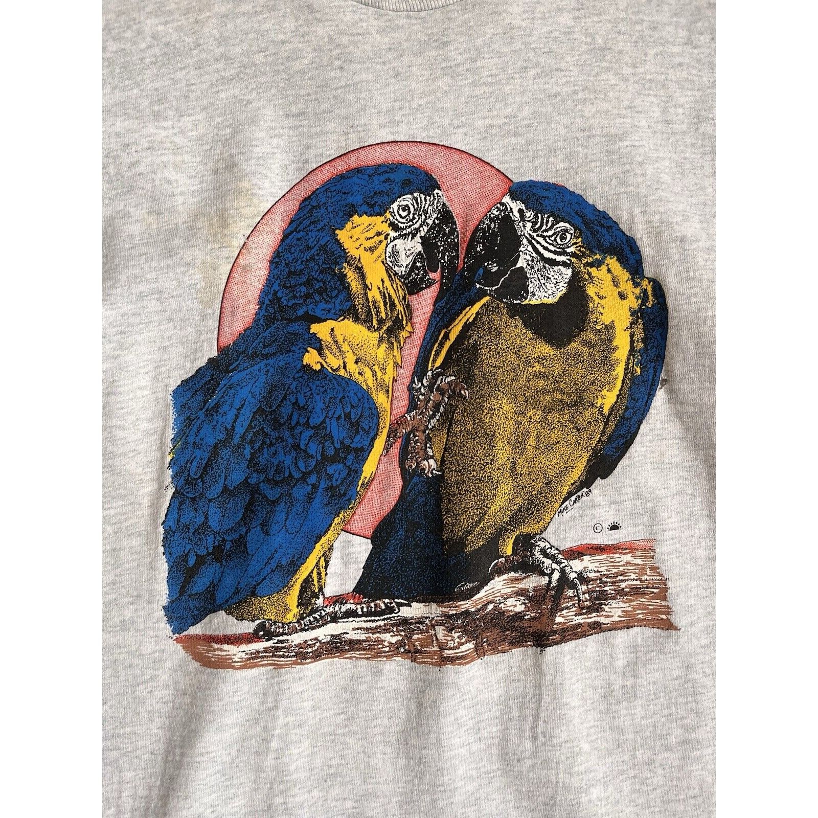 Vintage VINTAGE SINGLE STITCH ANIMAL BIRD PARROT GRAPHIC T SHIRT 90S Size US L / EU 52-54 / 3 - 3 Thumbnail