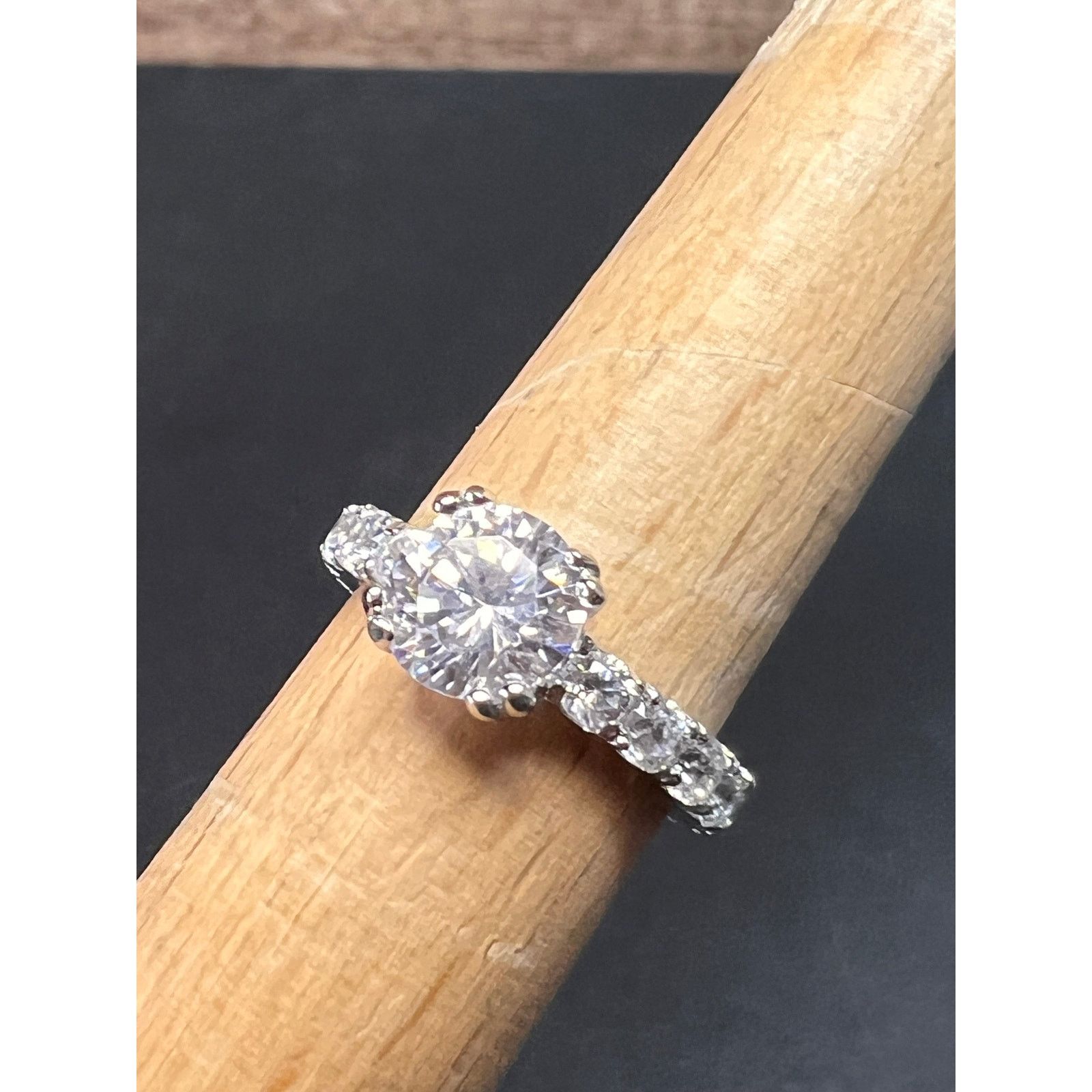 Other Cubic zirconia sterling silver ring size 7 Size ONE SIZE - 1 Thumbnail