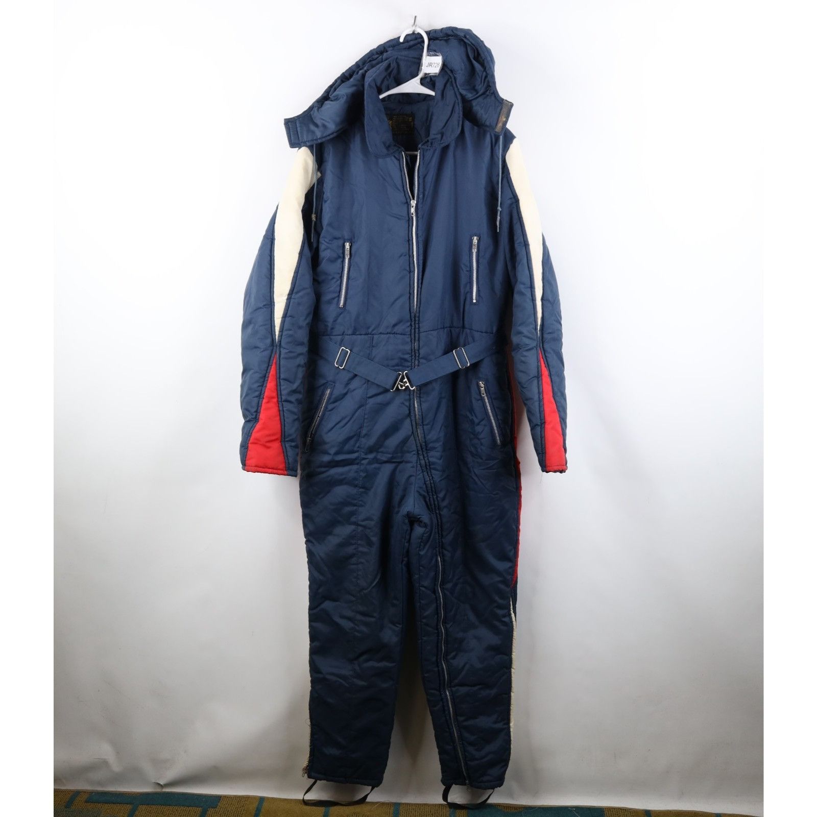 Vintage Vintage 70s Streetwear Hooded Snowmobile Snow Suit Size US L / EU 52-54 / 3 - 1 Thumbnail