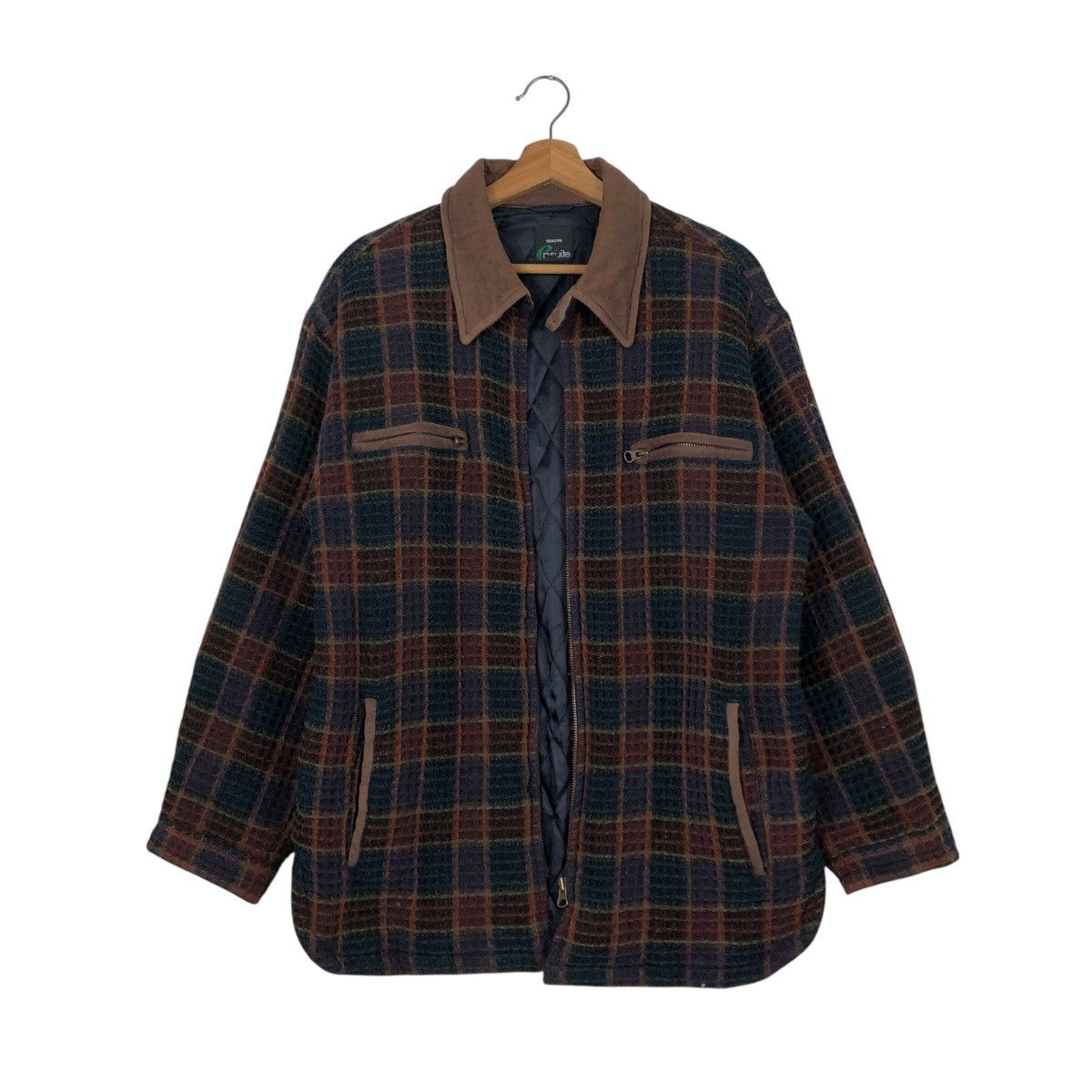 Japanese Brand 📌Vintage Wool Work Jacket Renown Tartan Design Issey Miyake Size US M / EU 48-50 / 2 - 2 Thumbnail