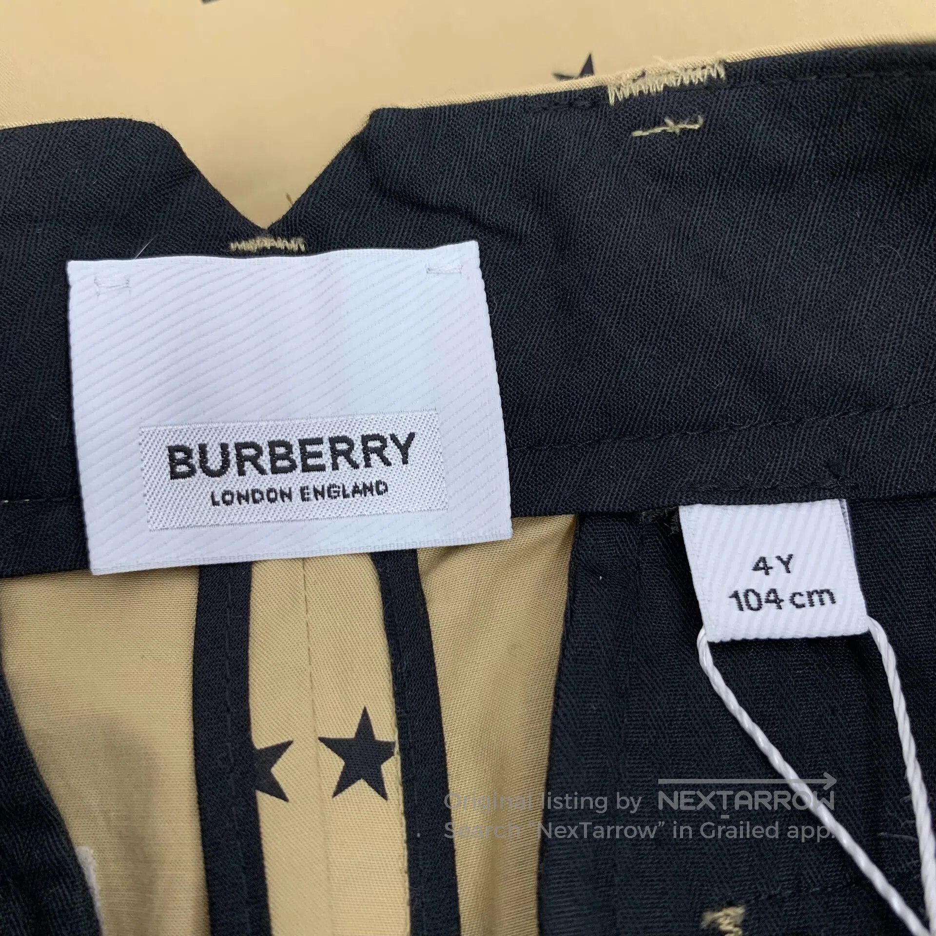 Burberry Burberry Brown Five-pointed Star TB Letter Embroidered Cot Size US 27 - 5 Thumbnail