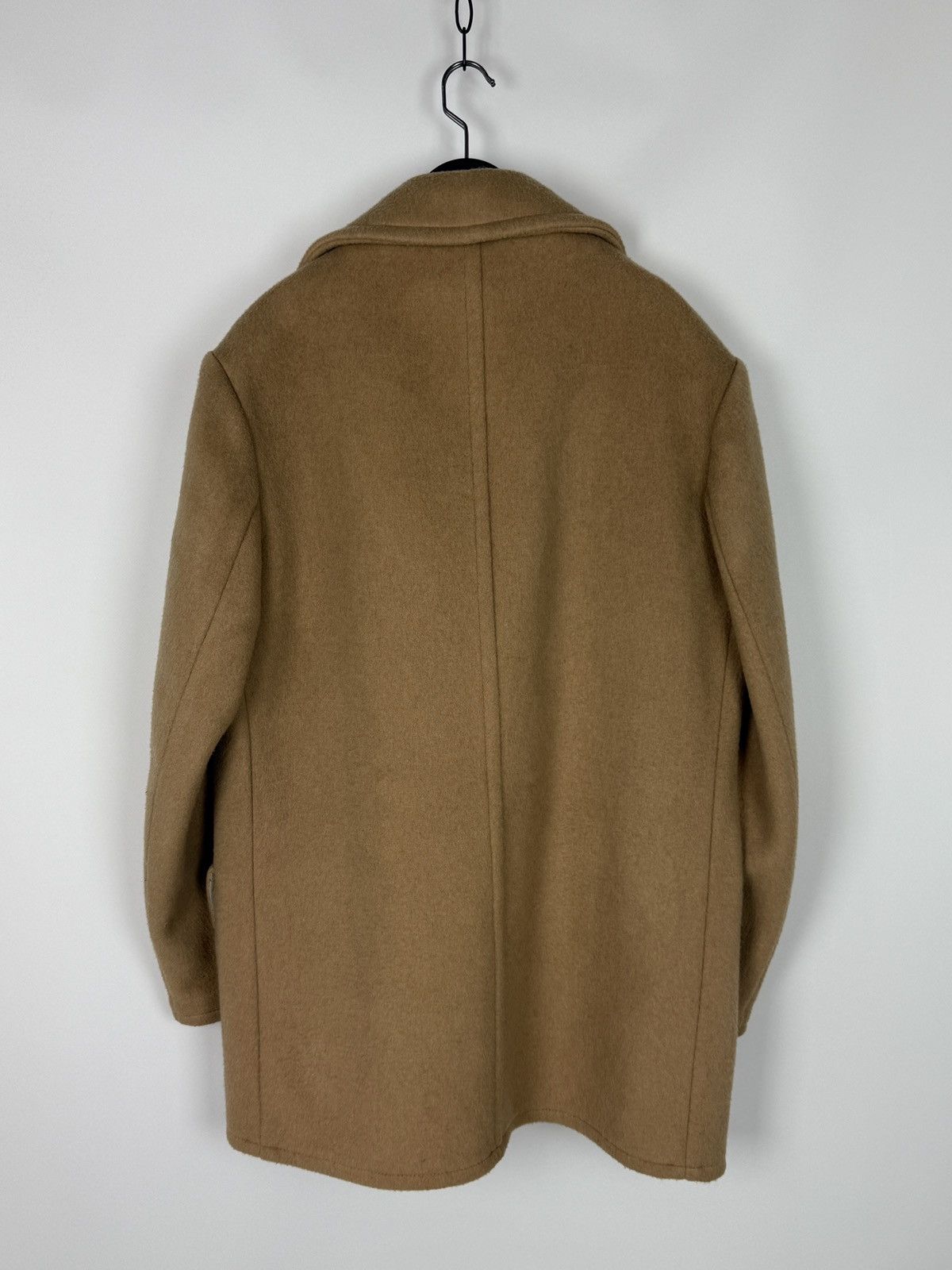 Gloverall 1970s Vintage Gloverall England Camel Beige Wool Mid Coat 54 Size US L / EU 52-54 / 3 - 11 Thumbnail