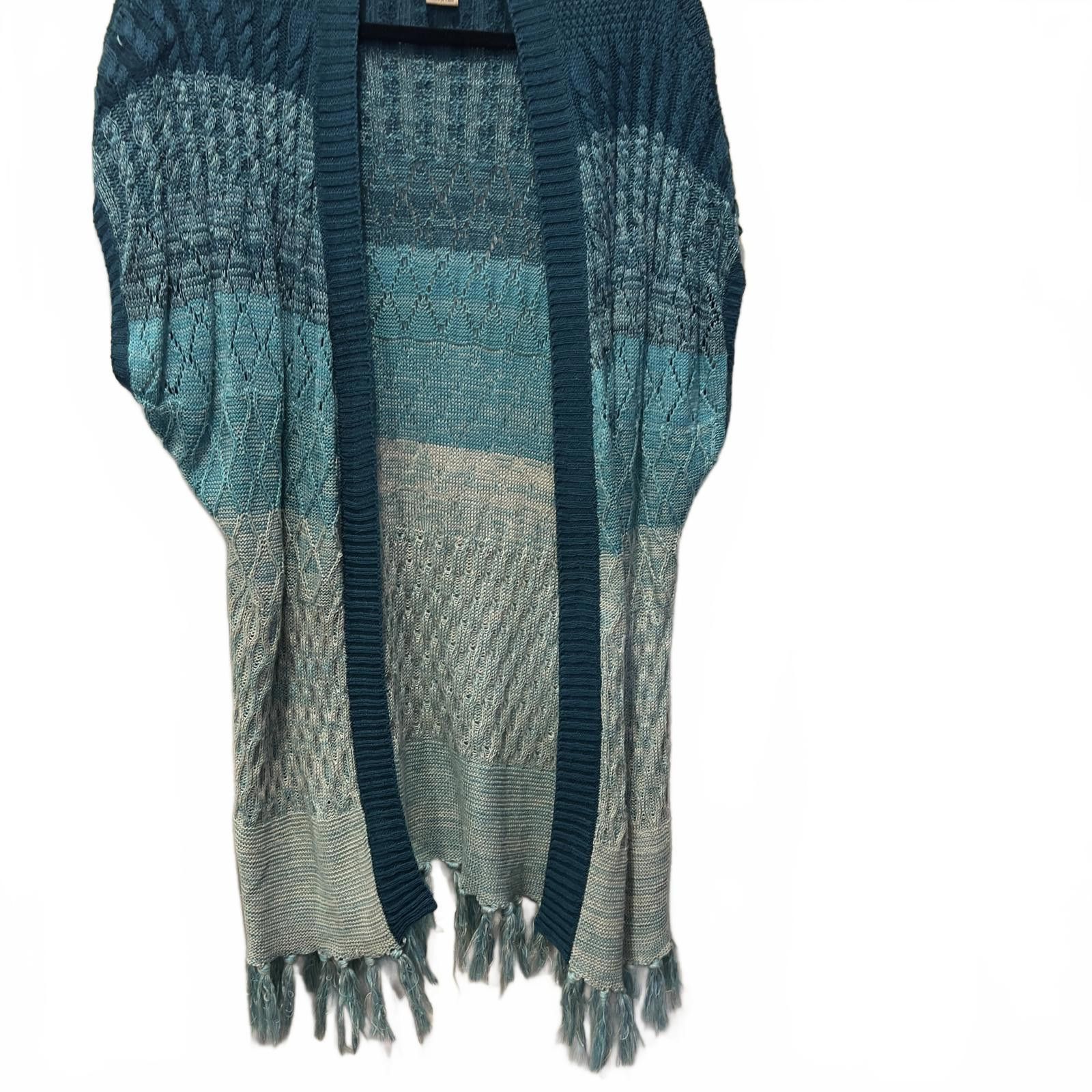 Other Art and Soul Women's Open Front Knit Tunic with Fringe Size M / US 6-8 / IT 42-44 - 4 Thumbnail