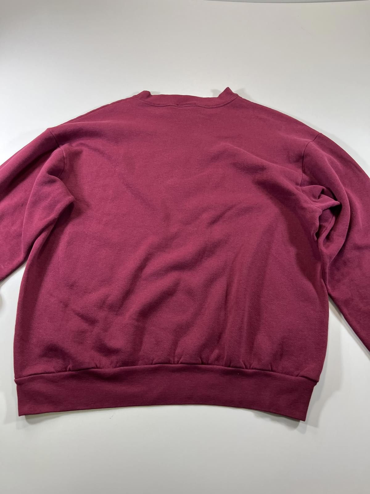 Guess Guess Vintage Maroon Sweatshirt with Embroidered Logo M Size US M / EU 48-50 / 2 - 7 Thumbnail