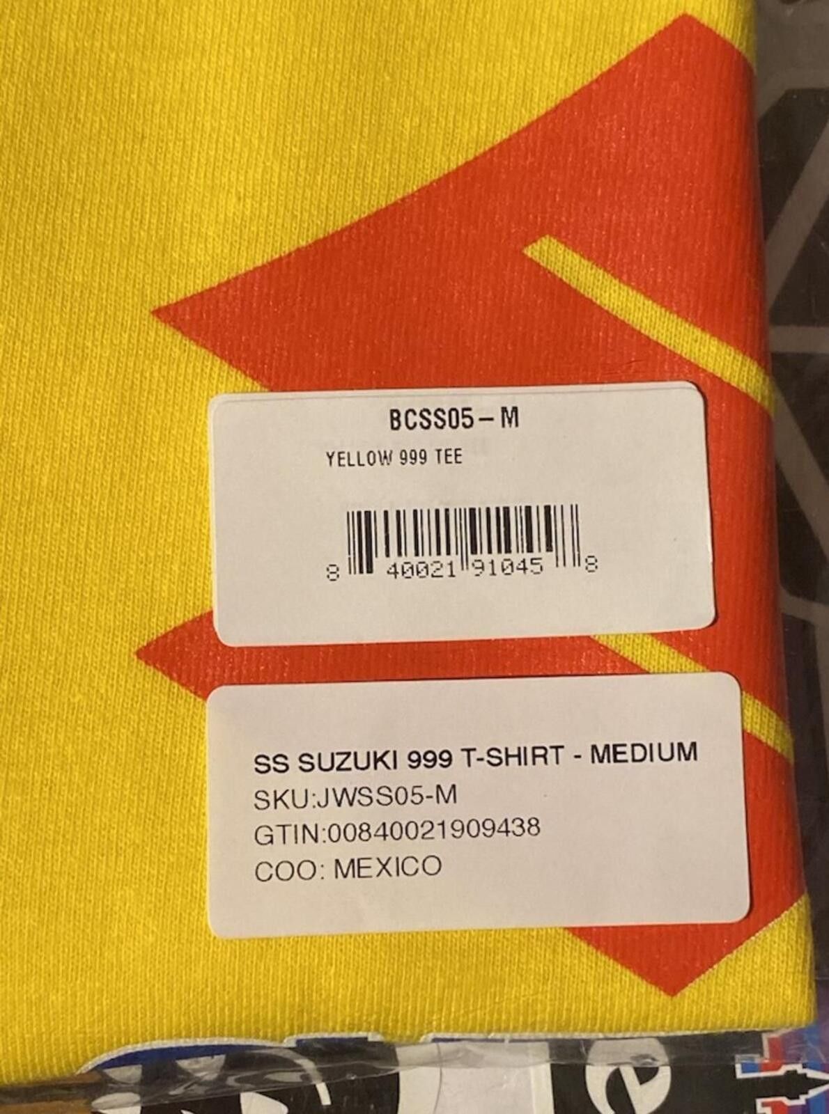 Other Juice WRLD x Suzuki SS 999 T-Shirt - Medium - Yellow - RARE Size US M / EU 48-50 / 2 - 4 Thumbnail