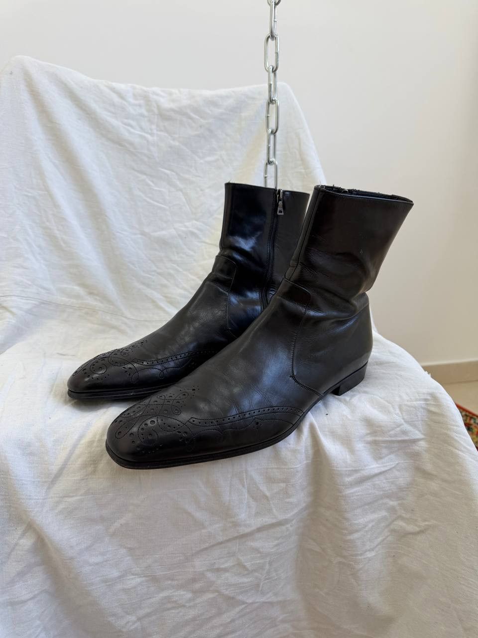 Prada Vintage Prada Leather High 90s Luxury High Avant-Garde Size US 10.5 / EU 43-44 - 7 Thumbnail