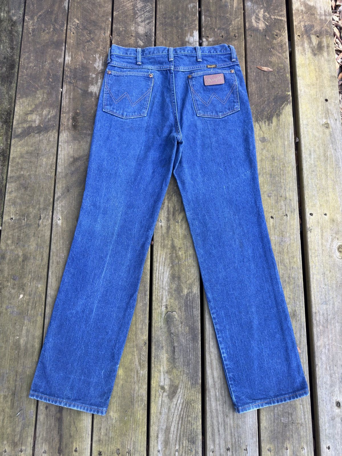 Wrangler vintage 80’s wrangler blue jeans Size 33" - 4 Thumbnail