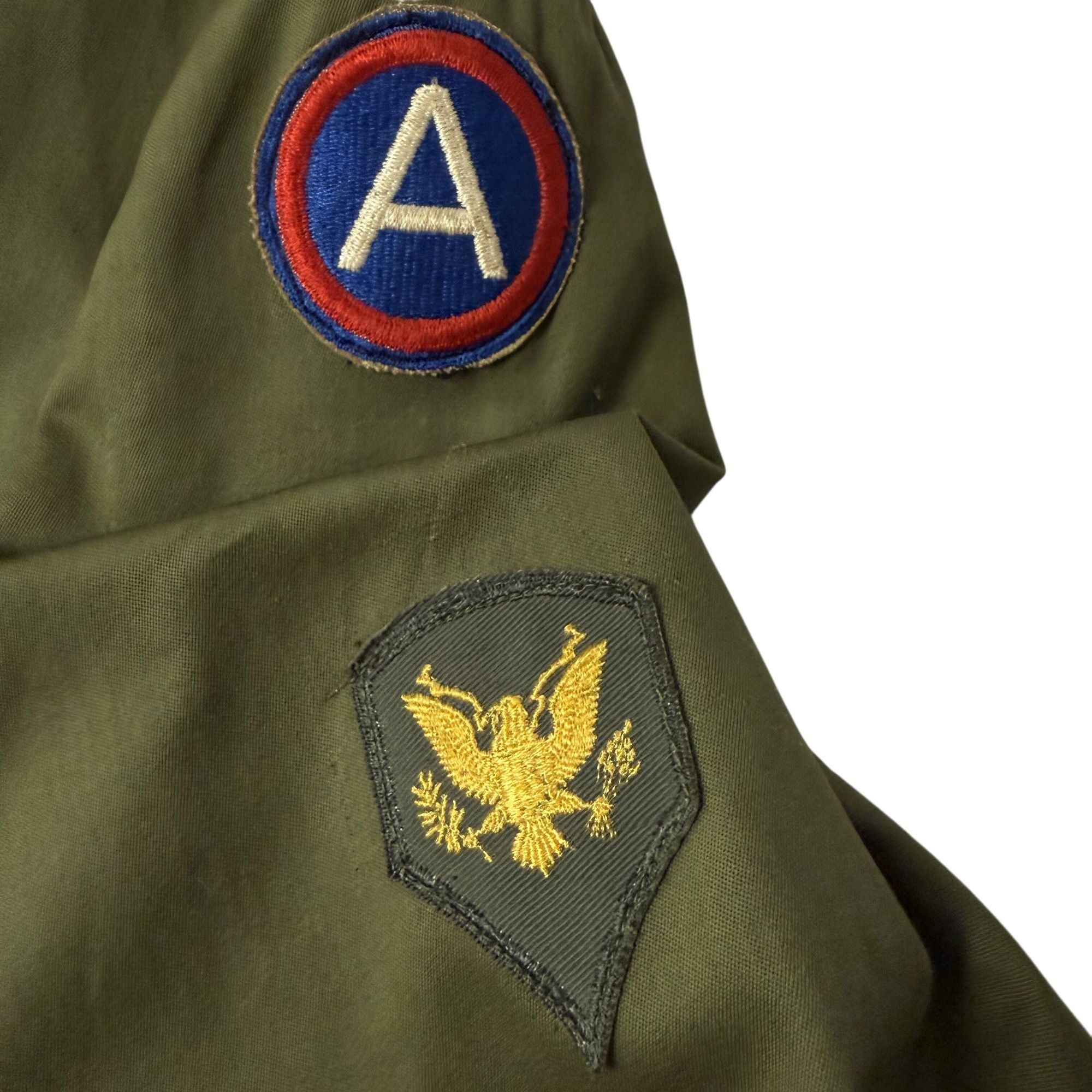 Other Vtg Military OG107 KOREAN WAR 1953 US 3rd Army Patch Trench Size US M / EU 48-50 / 2 - 5 Thumbnail