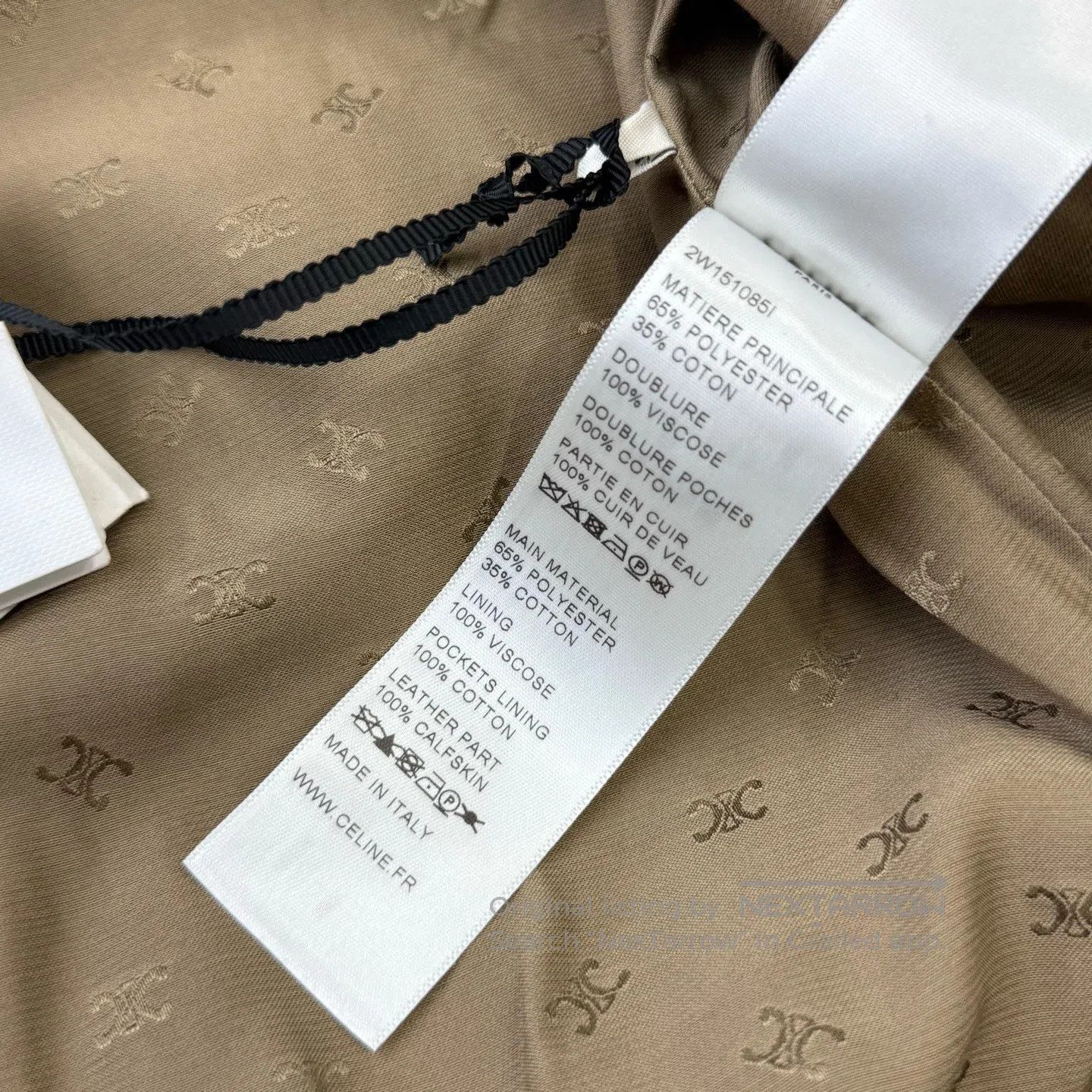 Celine CELINE Brown Twill Jacket| Size US S / EU 44-46 / 1 - 5 Thumbnail