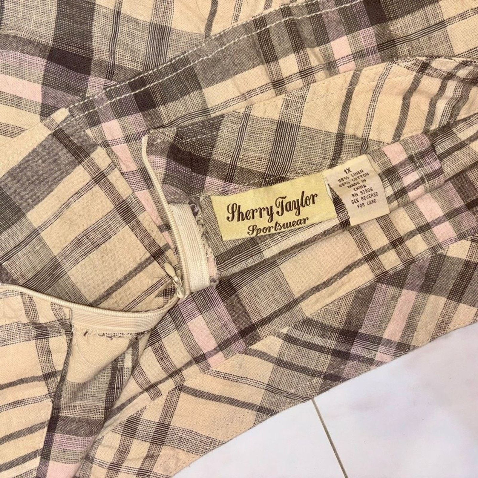 & Other Stories Sherry Taylor Plaid Mini Skirt Plus Size 1X Preppy Size 36" / US 14 / IT 50 - 13 Thumbnail