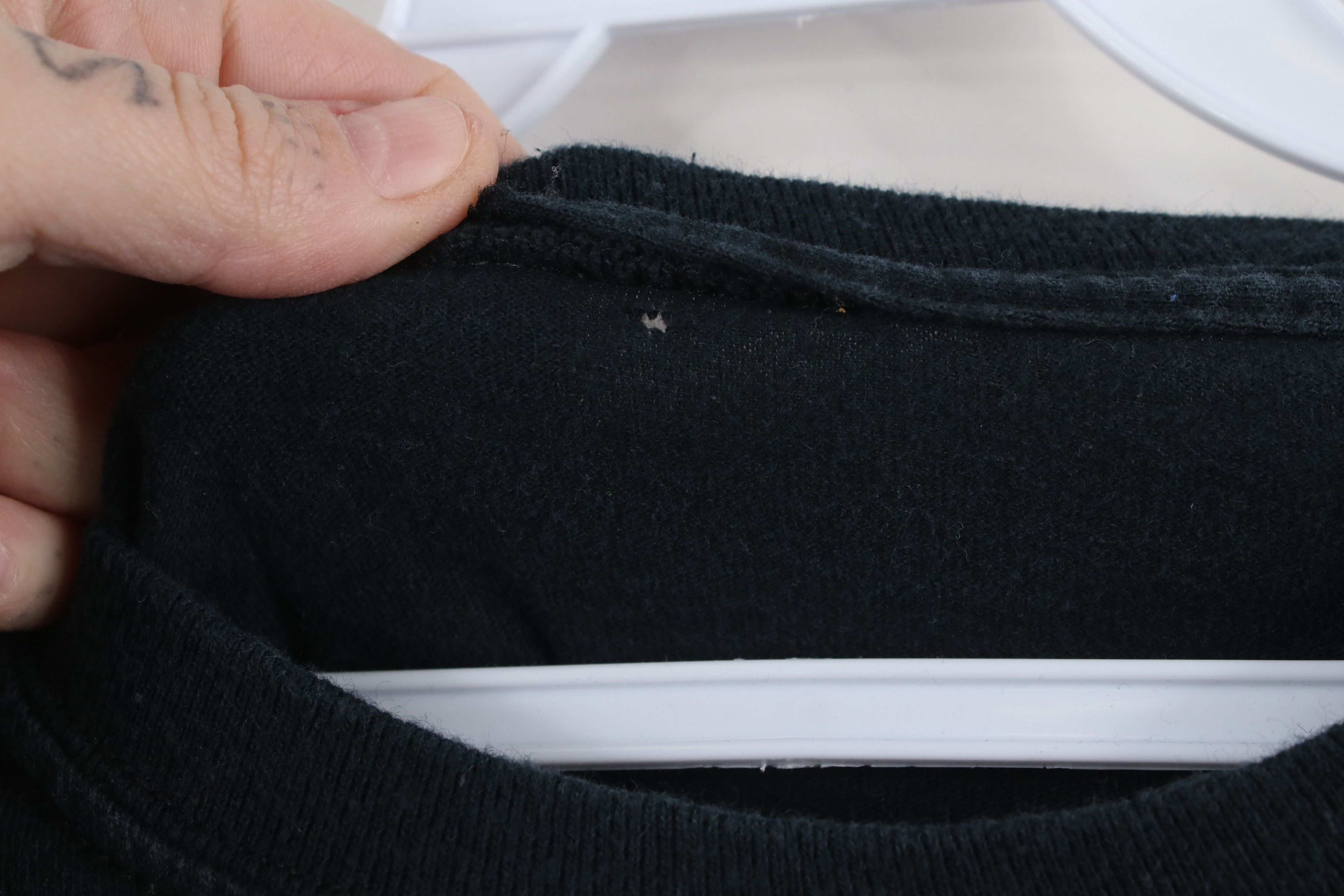 Vintage Vintage 90s Streetwear Long Sleeve T-Shirt Black Cotton Size US XL / EU 56 / 4 - 4 Thumbnail
