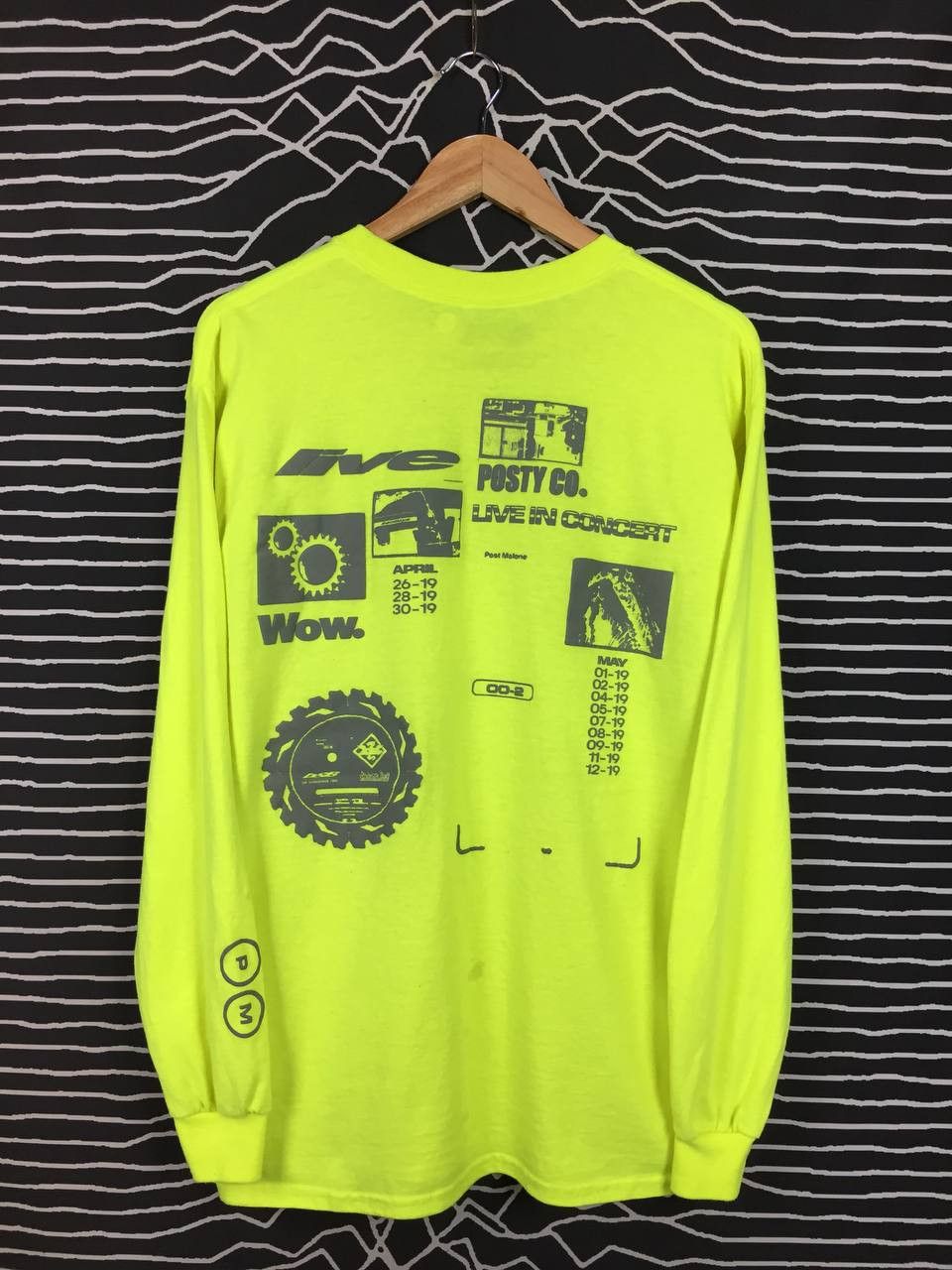 Band Tees × Rap Tees POSTY CO. Post Malone Live In Concert Longsleeve Tee Size US L / EU 52-54 / 3 - 2 Thumbnail