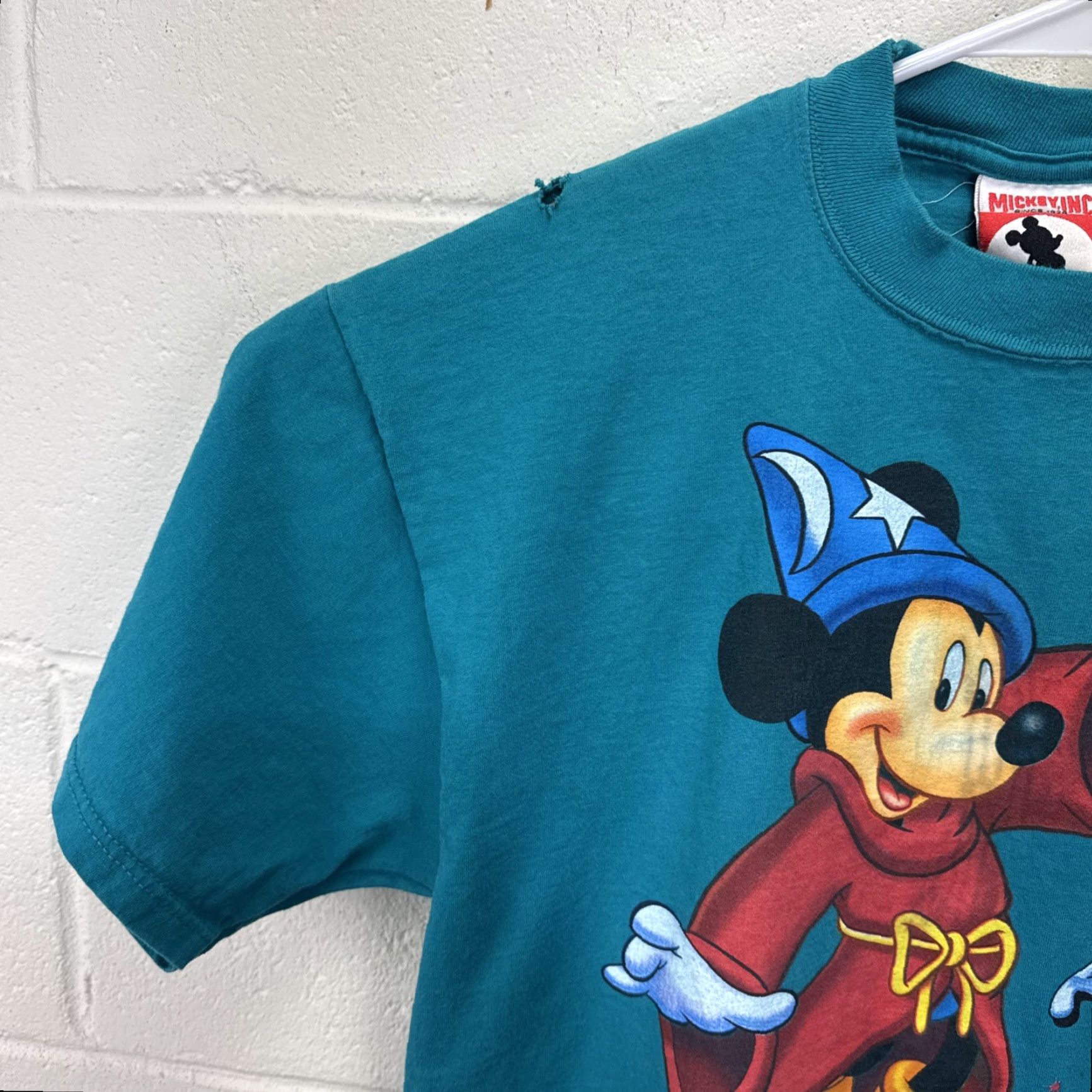 Disney VINTAGE Disney Mickey Mouse Walt Disney World 25th Anniversary T-Shirt Men Size L Turquoise 90s Cartoon Logo Size US L / EU 52-54 / 3 - 6 Thumbnail