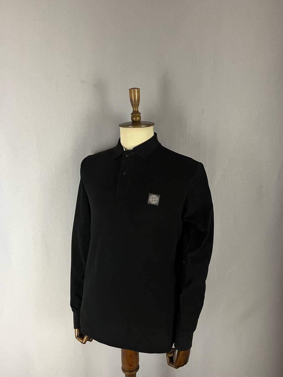 Stone Island Stone Island Polo Long Sleeve Black Program Patch Size US L / EU 52-54 / 3 - 1 Thumbnail
