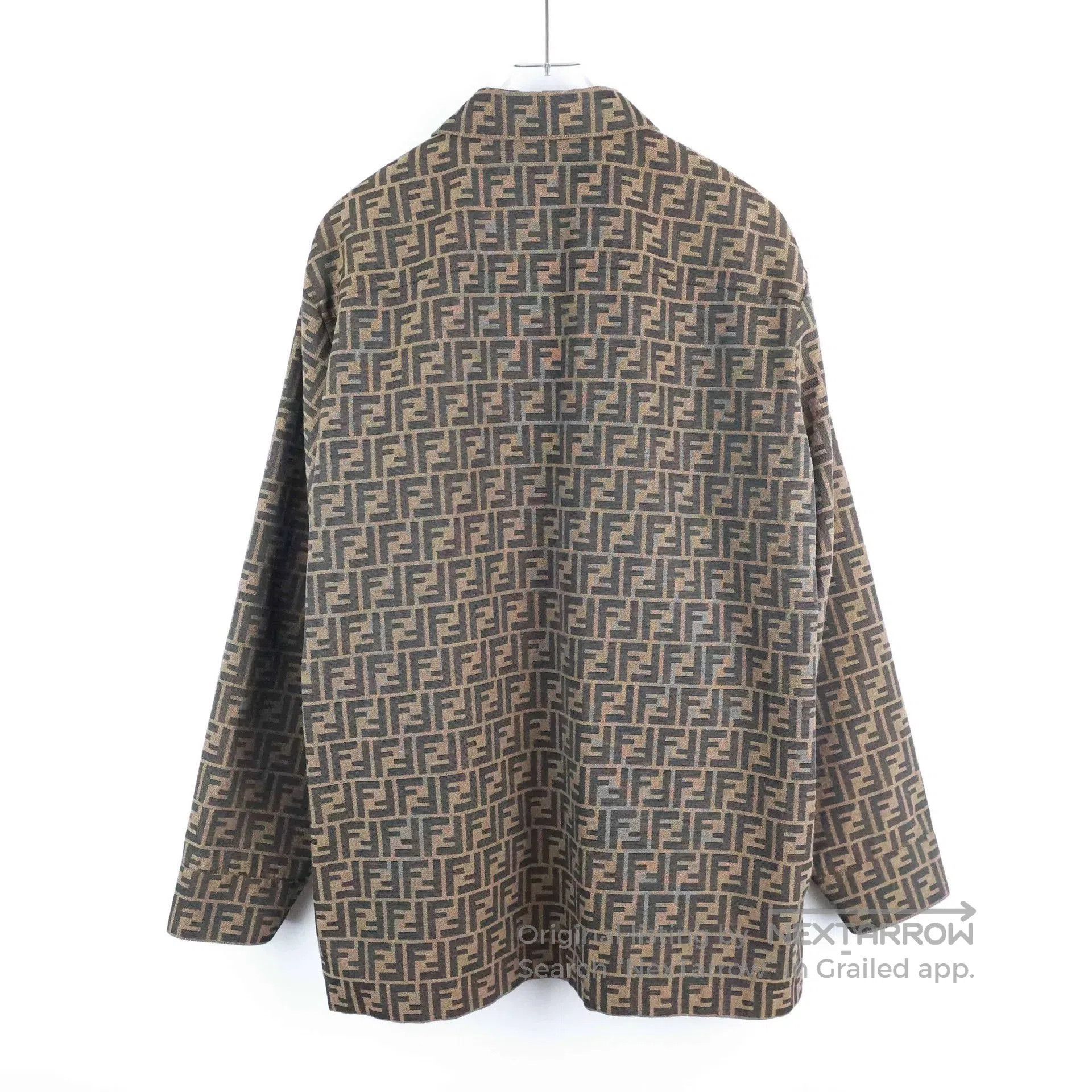 Fendi fendi ss22 logo print polo jacket. Size US L / EU 52-54 / 3 - 3 Thumbnail