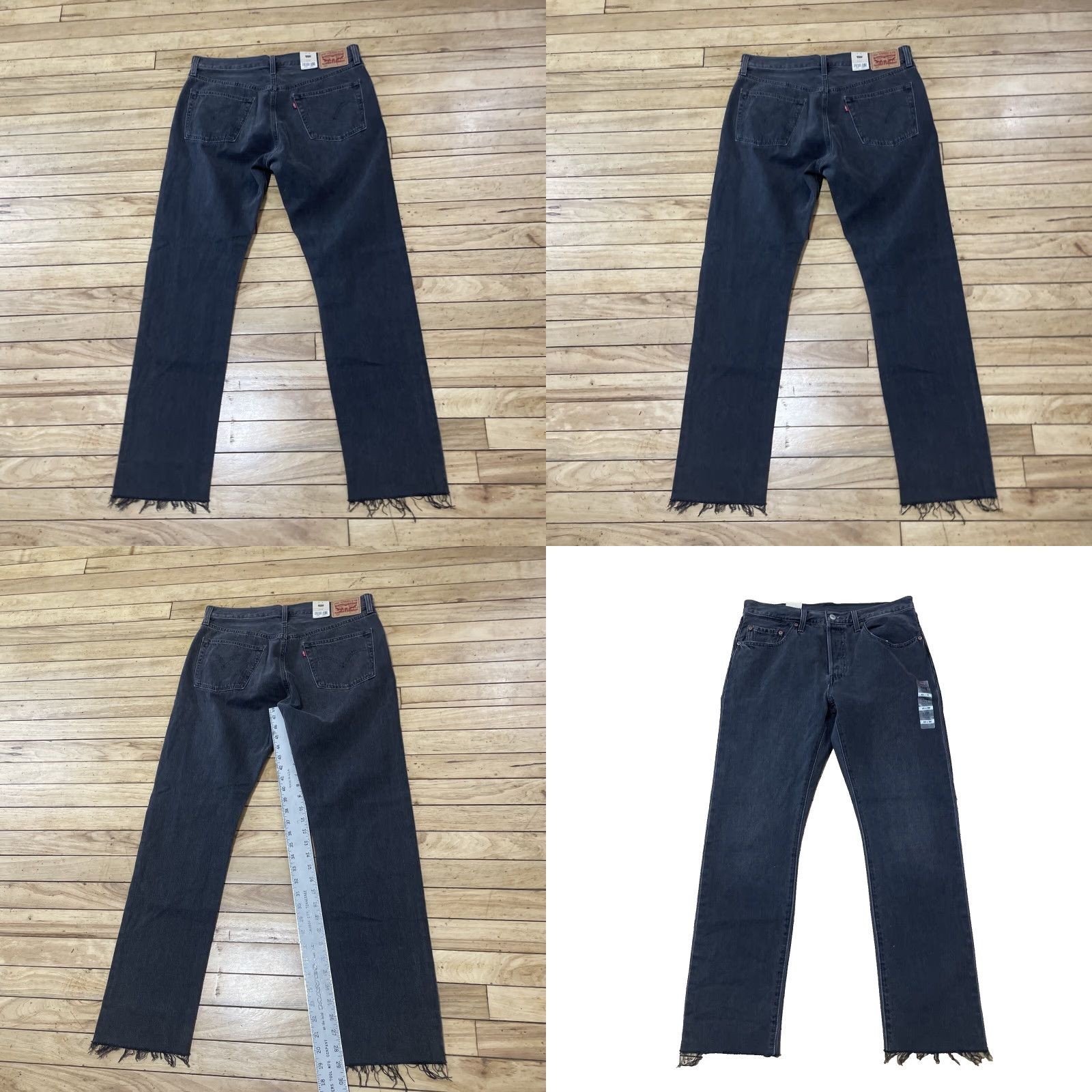 Levi's VINTAGE Levi's 501 xx Original Jeans 30x30 Adult Regular Black 501xx Black Frayed NWT Jeans Mens Size US 30 / EU 46 - 11 Thumbnail