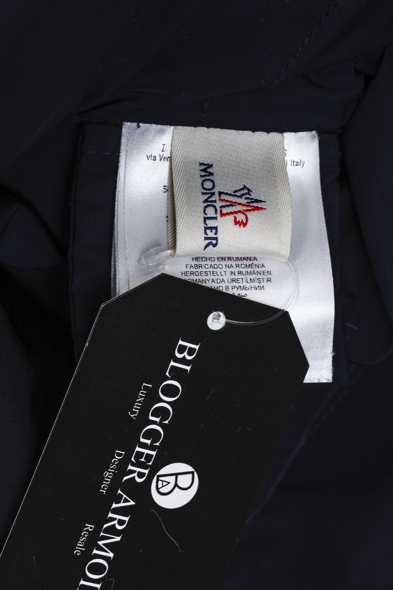 Moncler Moncler Nylon Navy Blue Jacket Blazer Size XS / US 0-2 / IT 36-38 - 12 Thumbnail