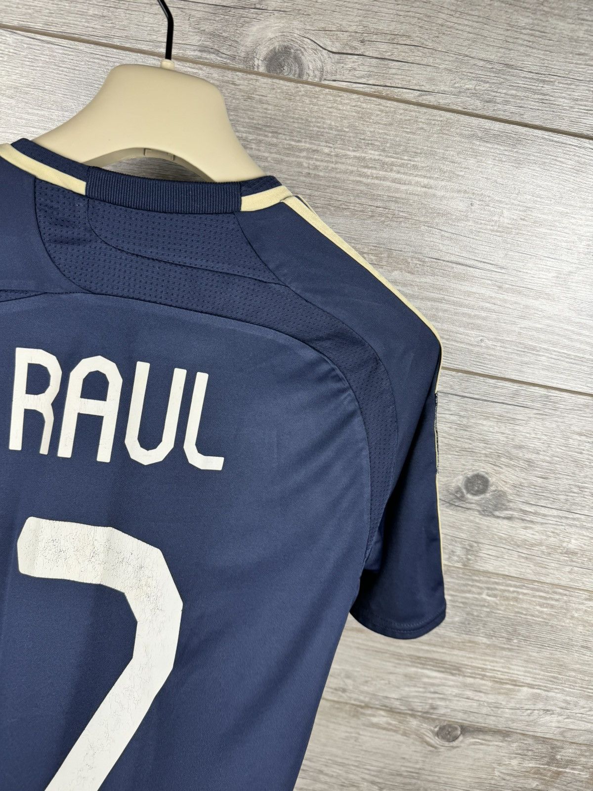 Adidas × Vintage Adidas Real Madrid 2007 Raul Away Saturdays Soccer jersey Size US S / EU 44-46 / 1 - 15 Thumbnail